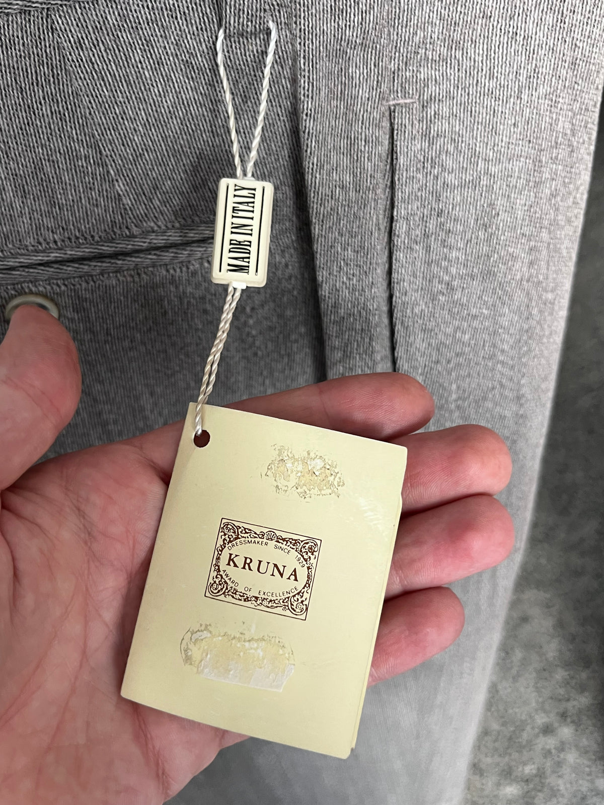 Calzoni in gabardine anni ‘80 NOS tg. 48