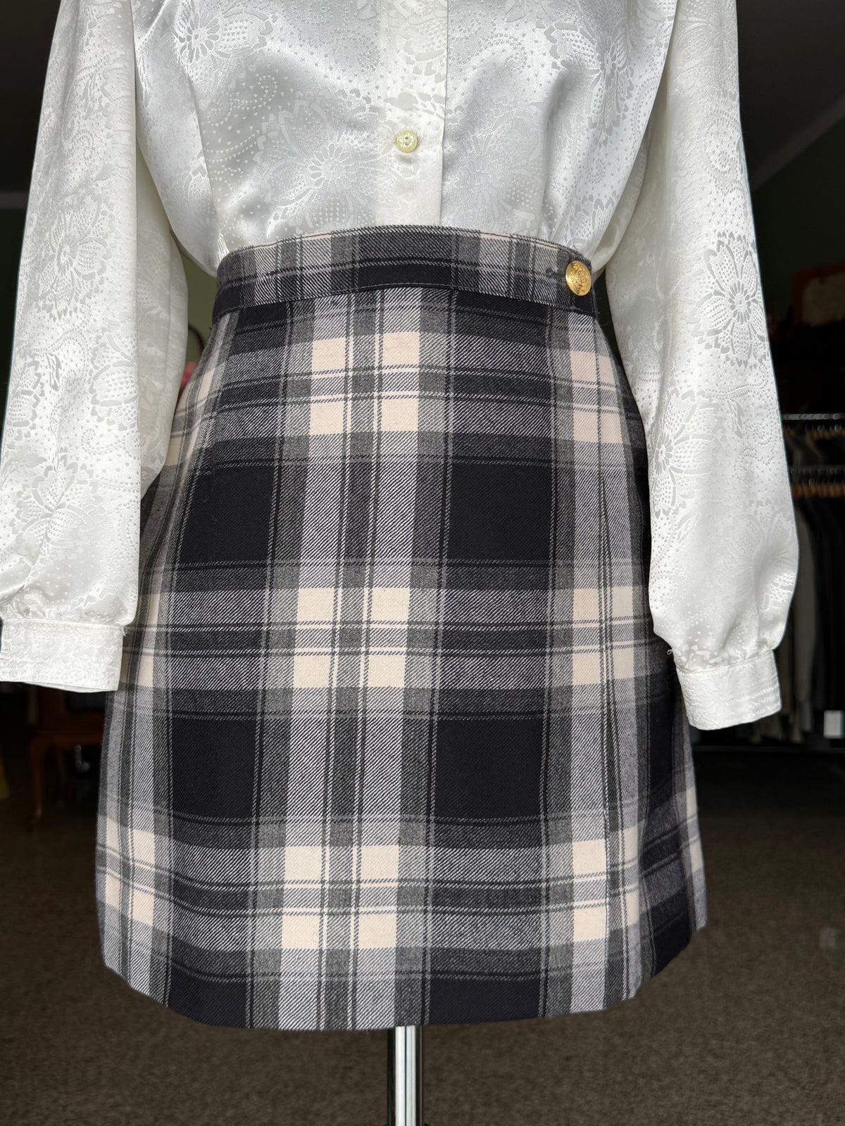Minigonna in lana tartan - TG. 40