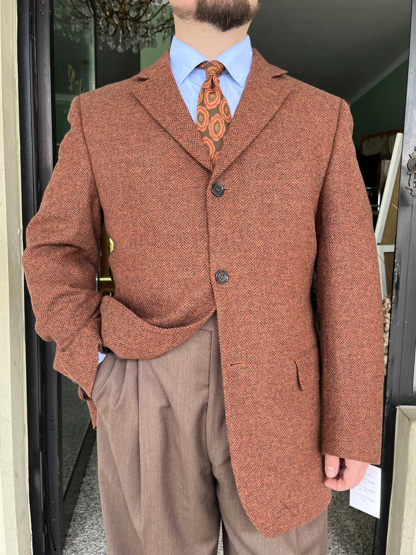 Giacca anni ‘80 tweed tg. 56