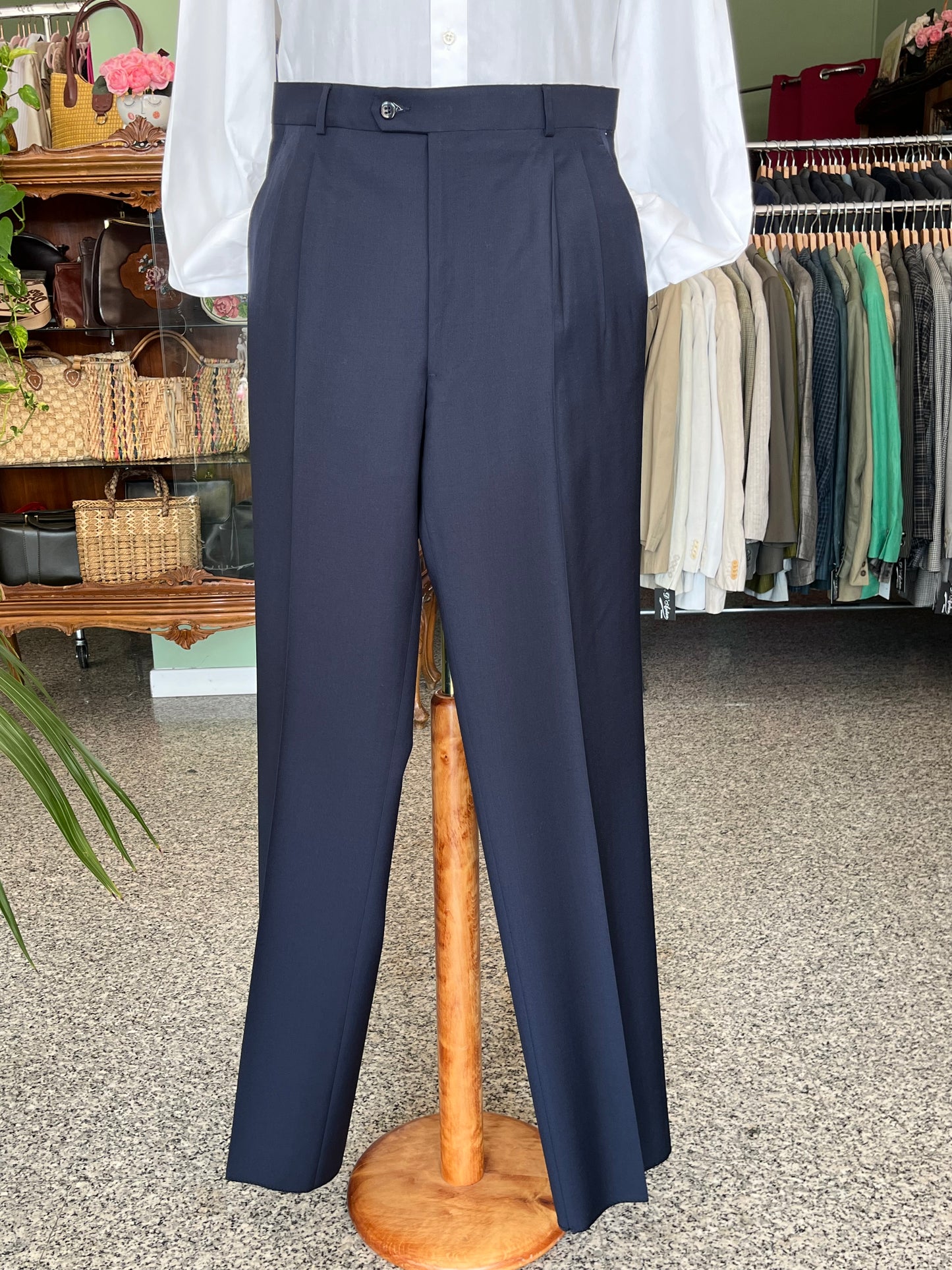 Calzoni anni ‘80 NOS blu navy