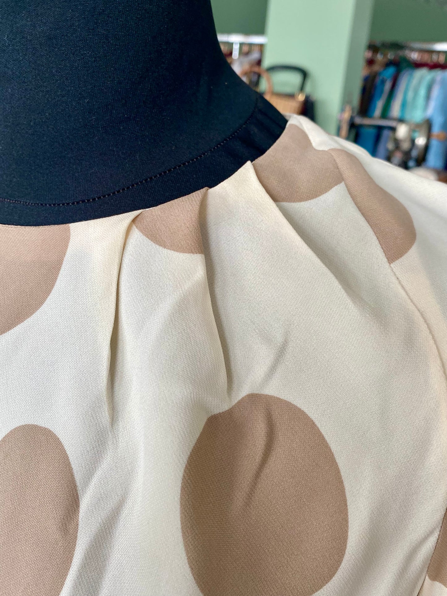 Abito sartoriale a pois grandi - TG. 40 circa