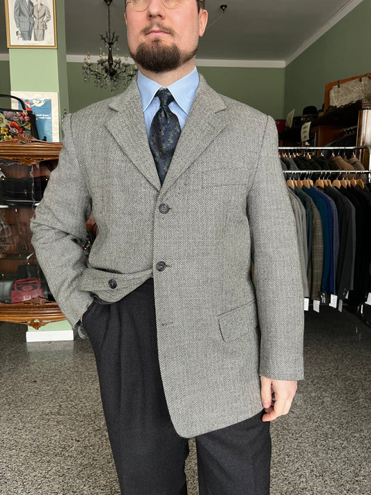 Giacca anni ‘80 tweed tg. 52-54