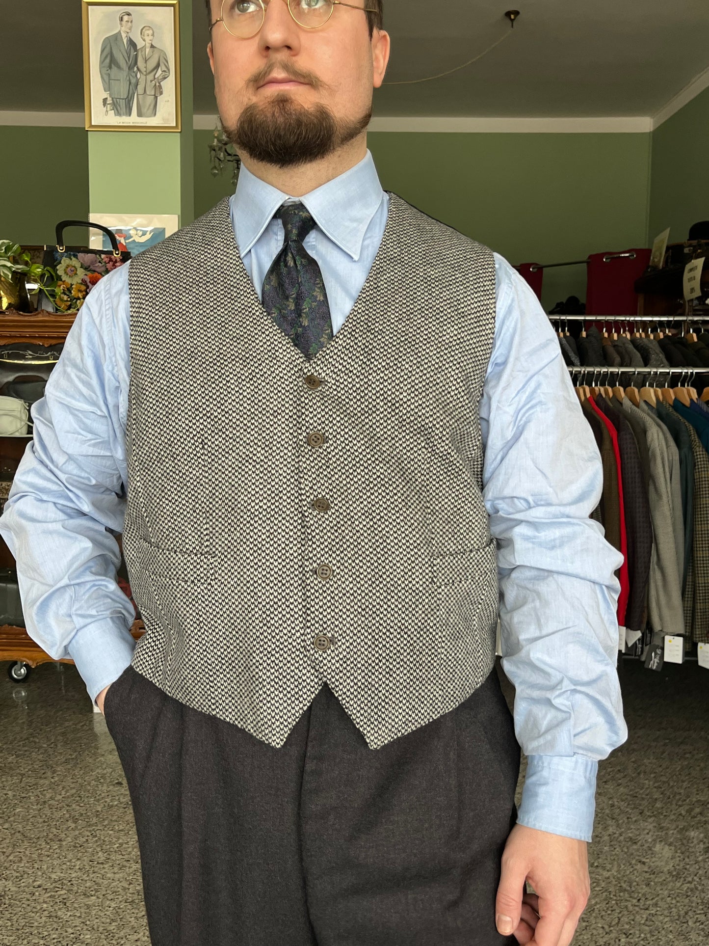 Giacca + panciotto Zegna anni ‘70 sartoriali tg. 52-54