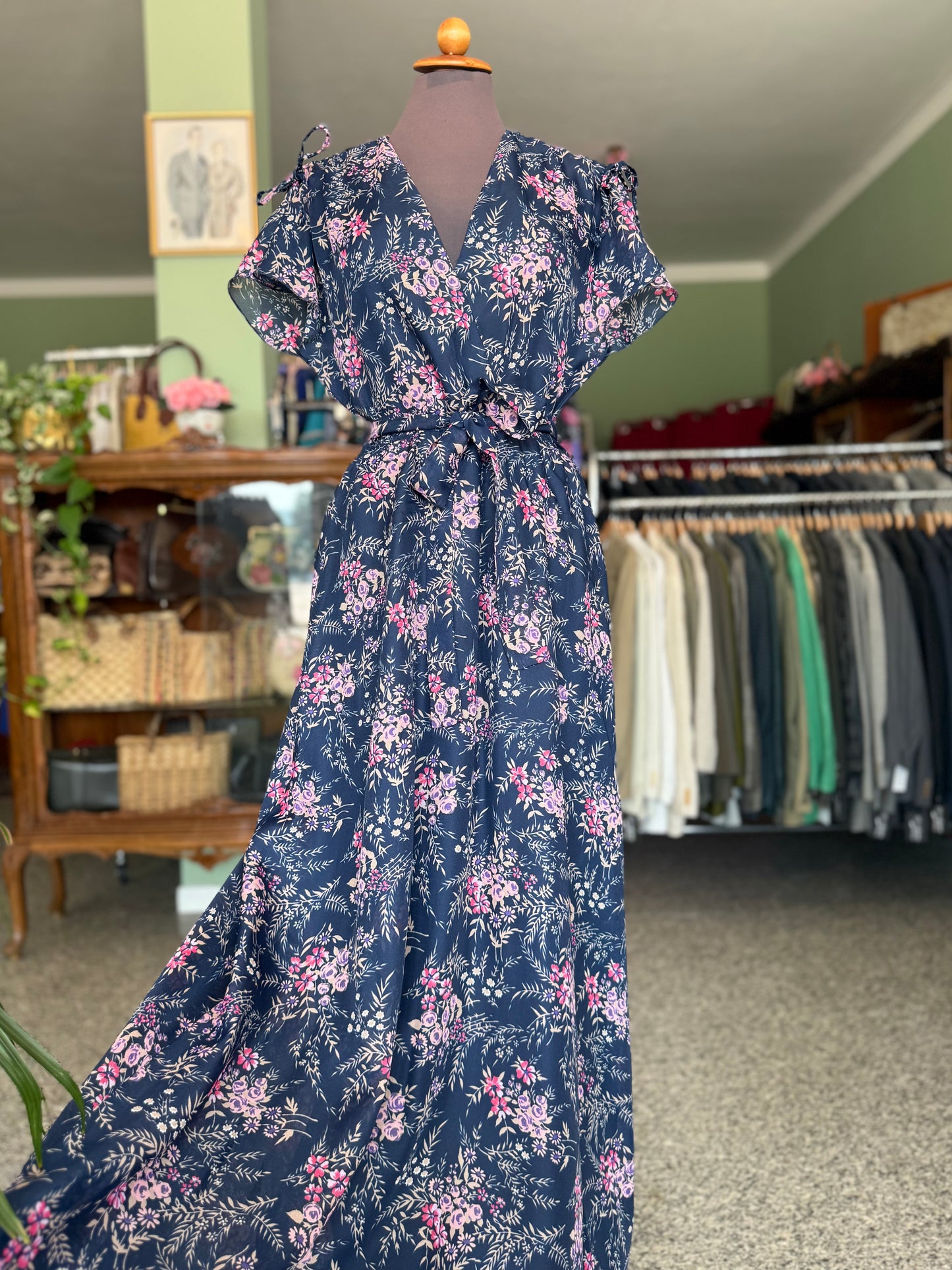 Maxi dress anni ‘70 floreale - TG. 42