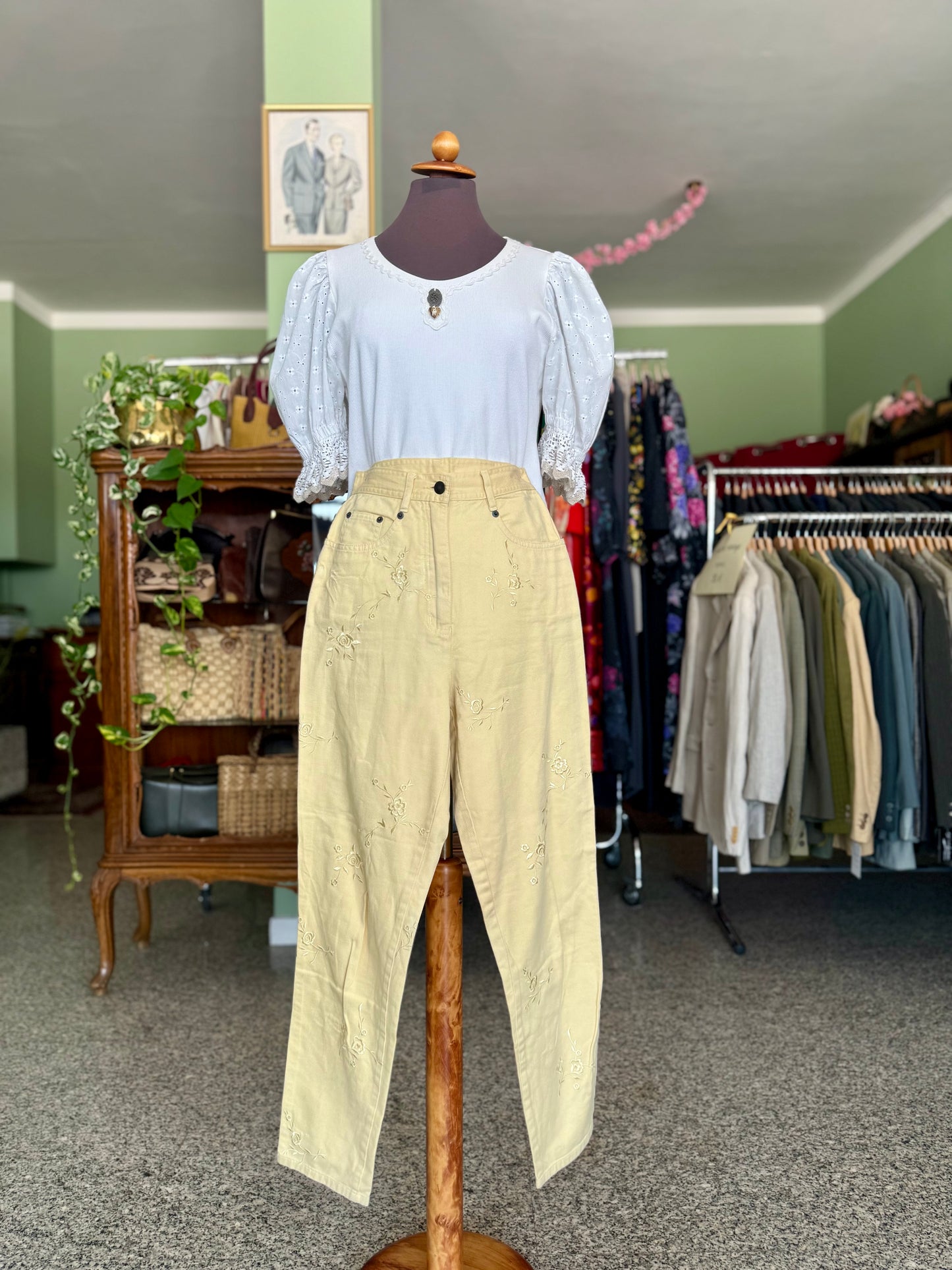 Pantaloni con ricami - TG. 38