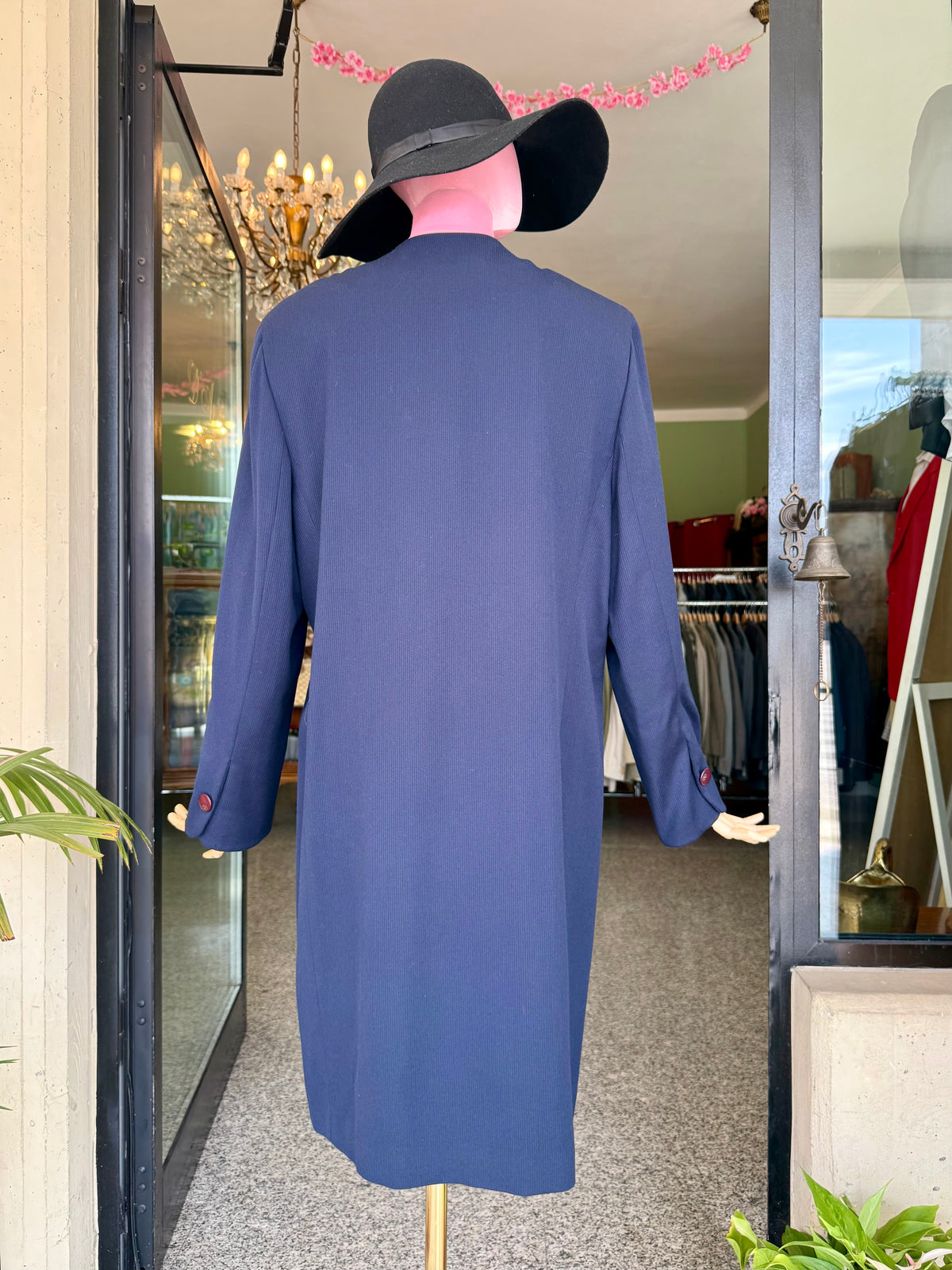 Soprabito anni ‘80 blu navy - TG. 46/48