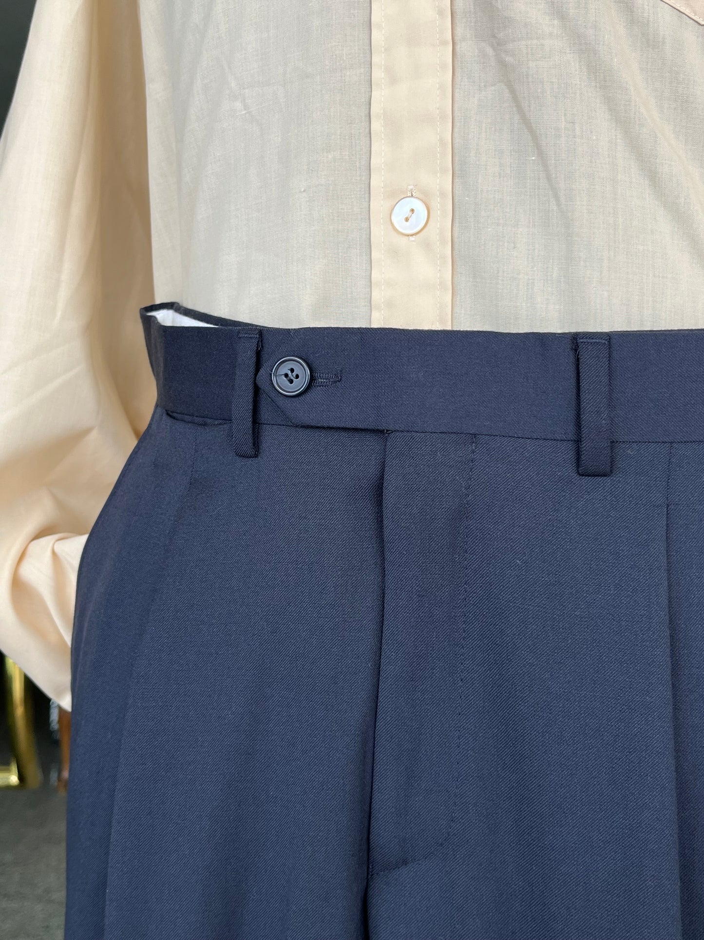 Calzoni anni ‘80 in fresco di lana tg. 46-48