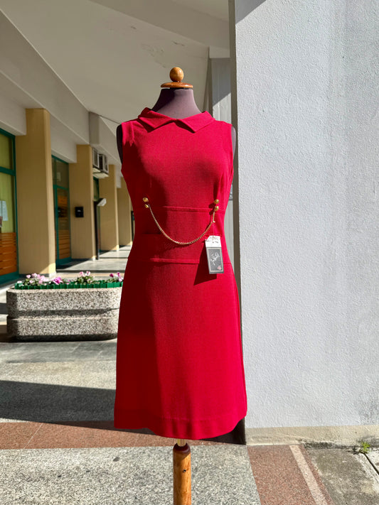 Abito anni ‘60 rosso NOS - TG. 40