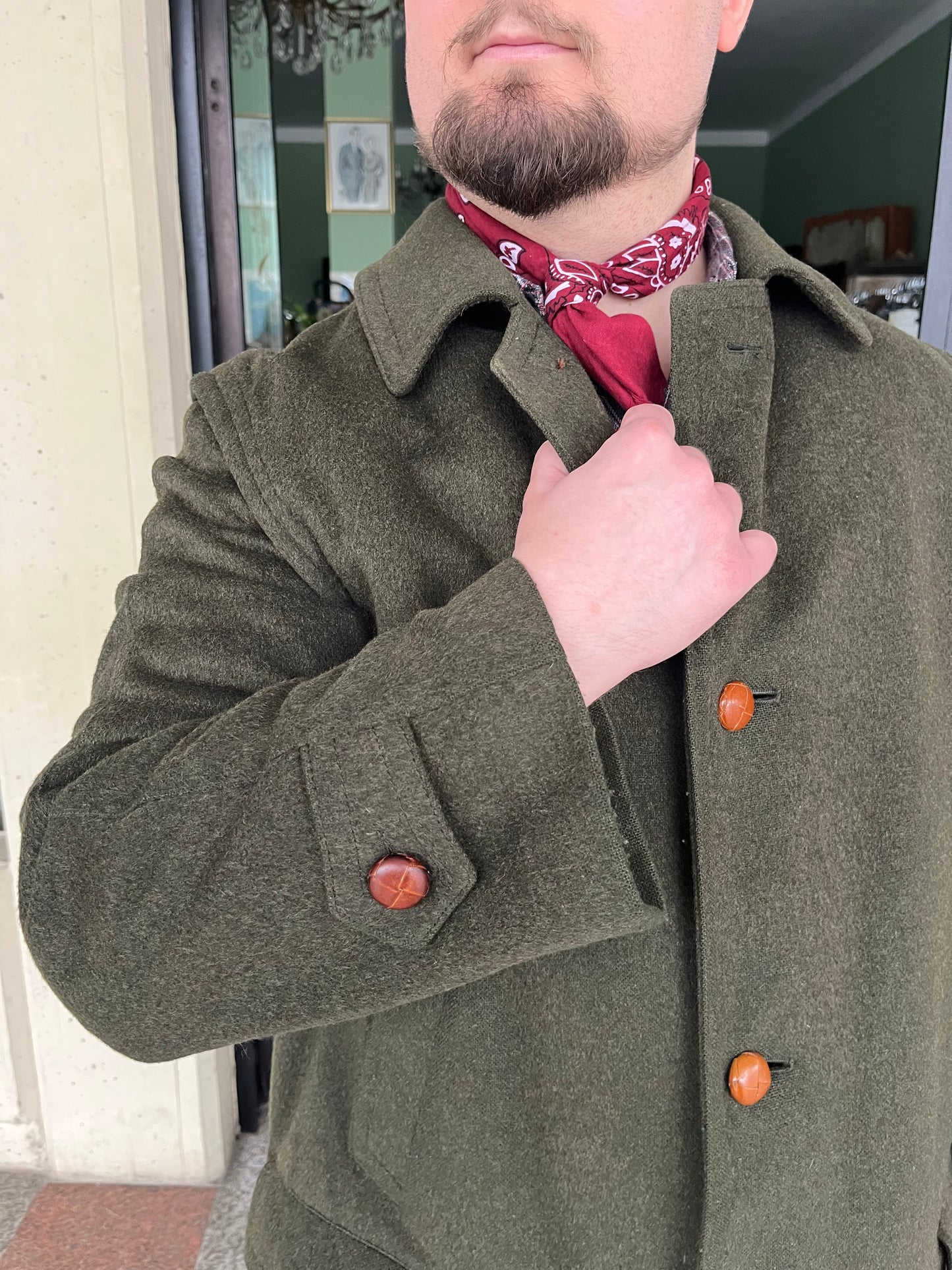 Cappotto Loden anni '70 tg. 52-54