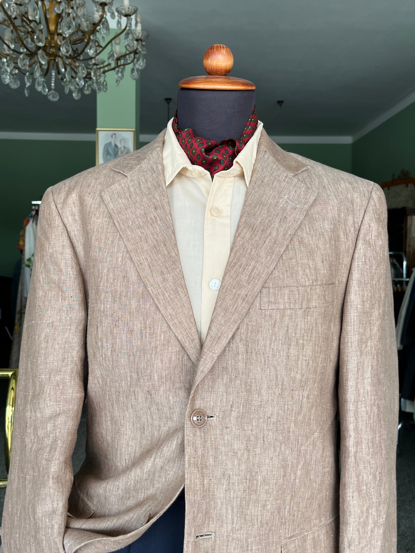 Giacca anni ‘90 lino beige tg. 50