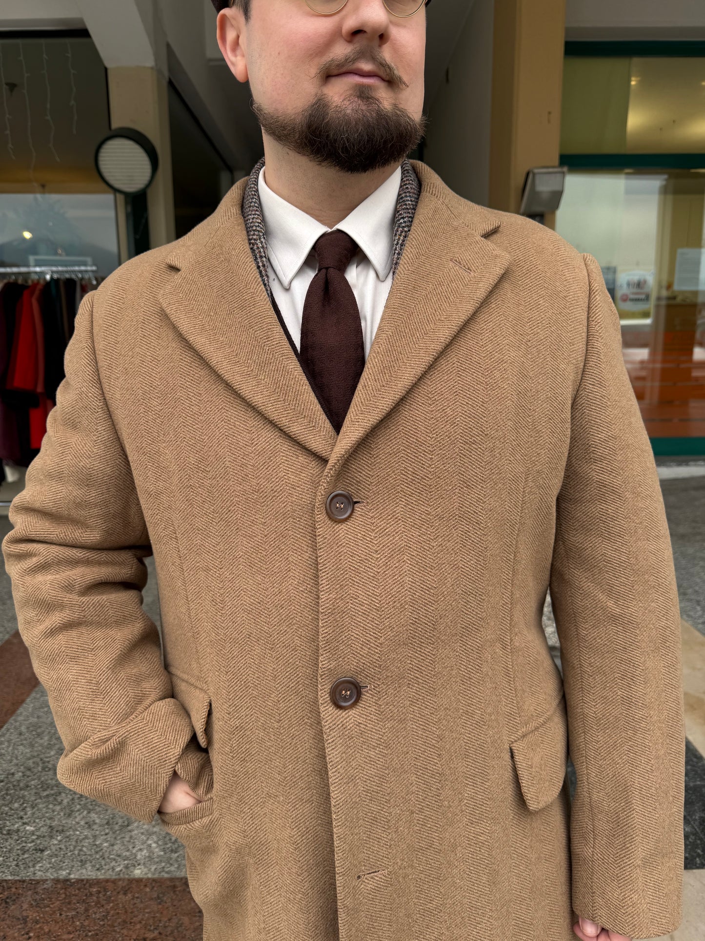 Cappotto lana anni '80 tg. 52-54