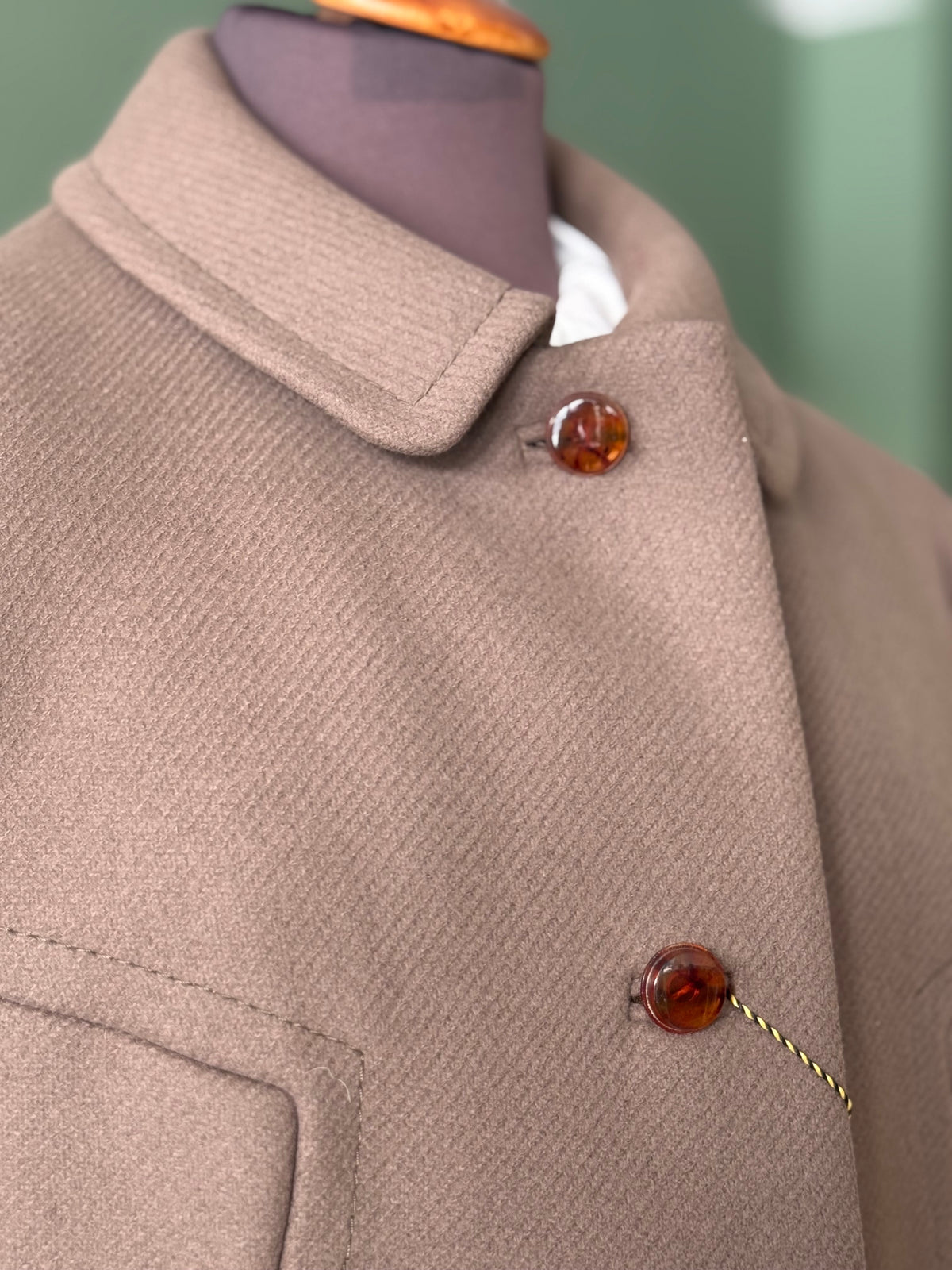 Cappotto anni ‘60 NOS tortora - TG. 40/42