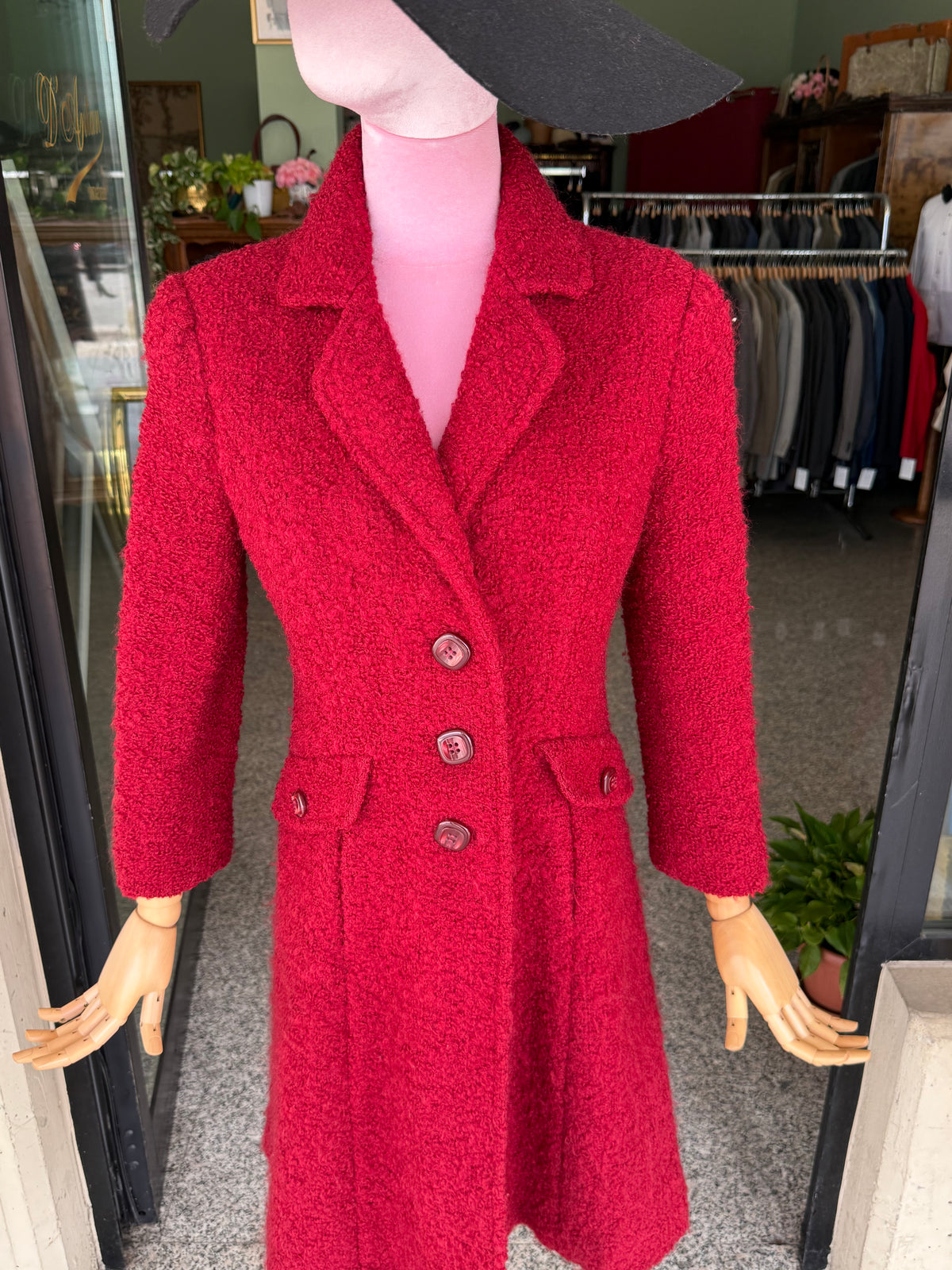 Cappotto sartoriale in bouclé di lana - TG. 40