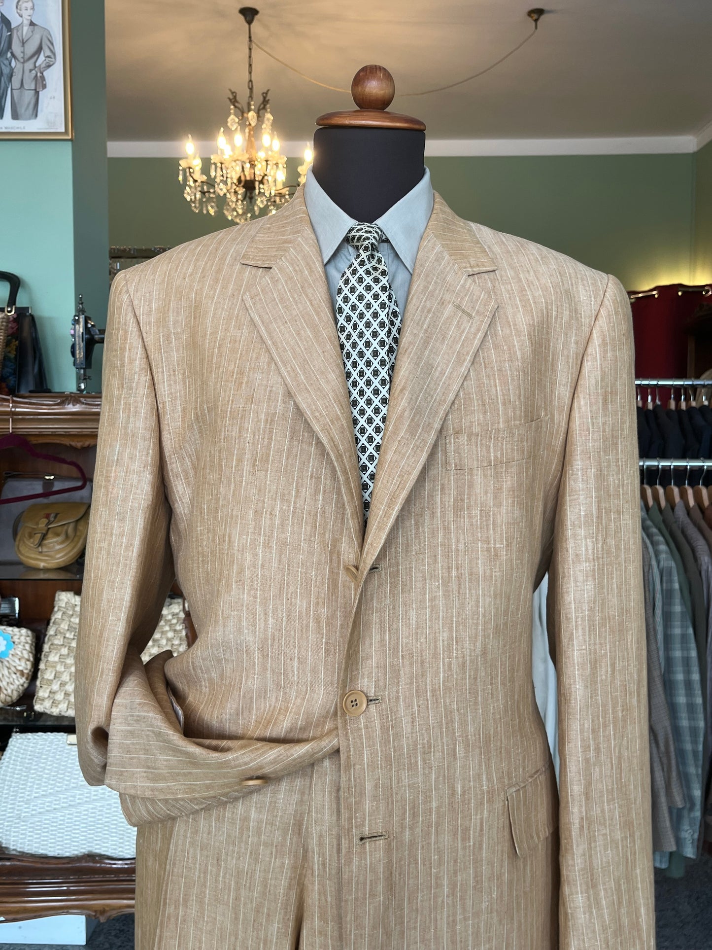 Completo in lino tg. 56