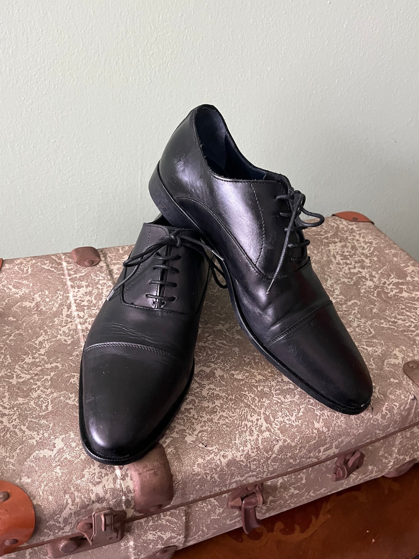 Scarpe oxford pelle nera tg. 41