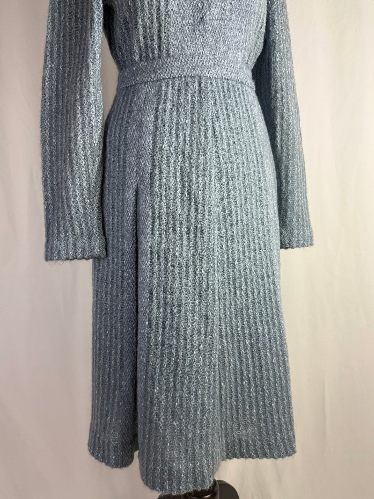 Completo in lana mohair azzurro - TG. 40