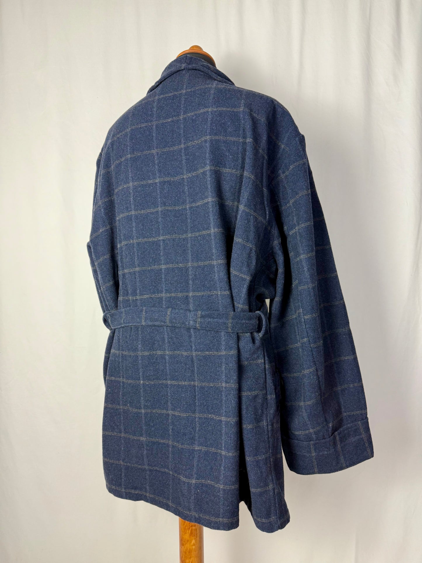 Giacca da camera blu a quadretti tg. XXL-3XL