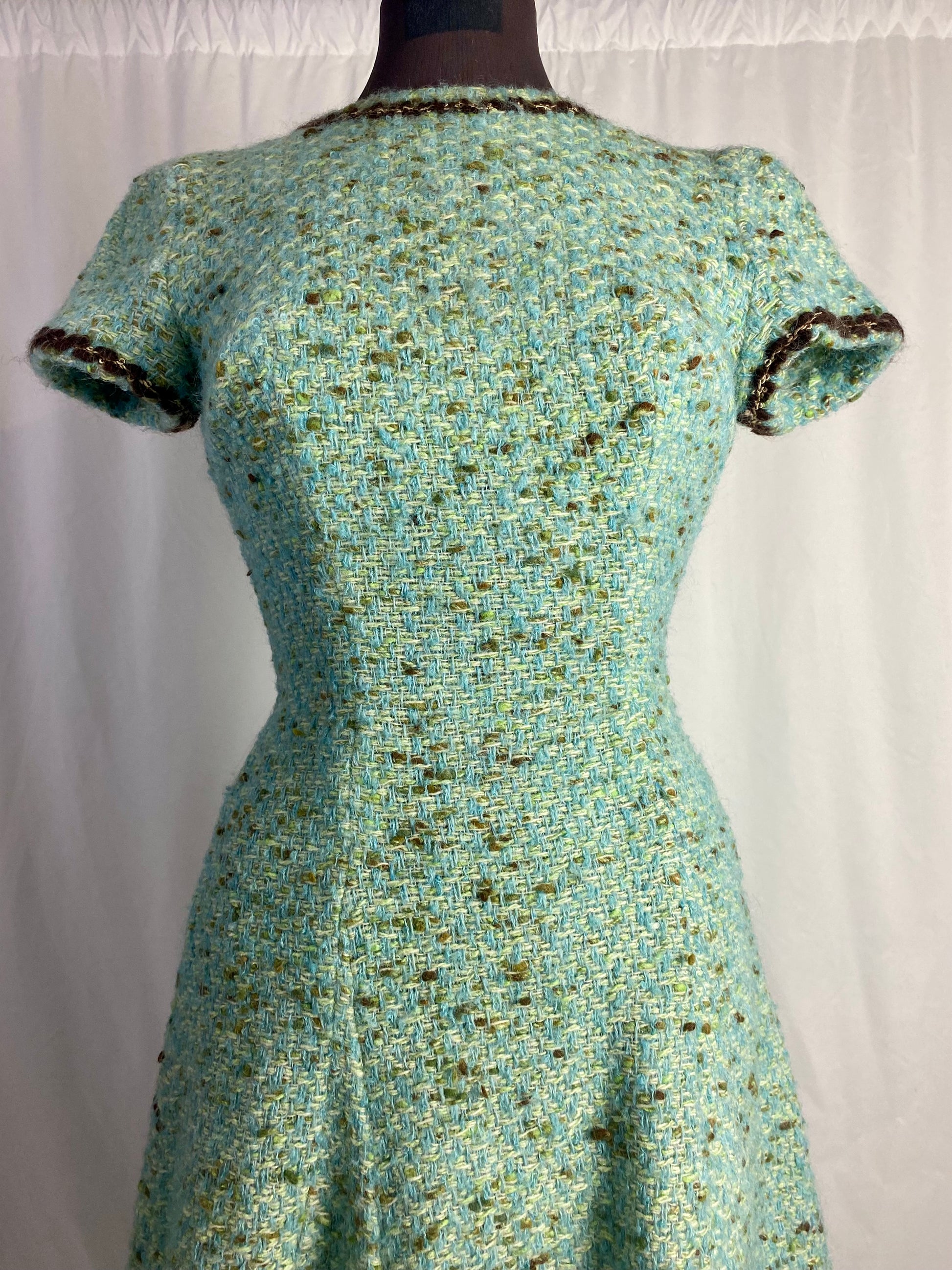 Mini dress in bouclé di lana 38 – dantanvintage