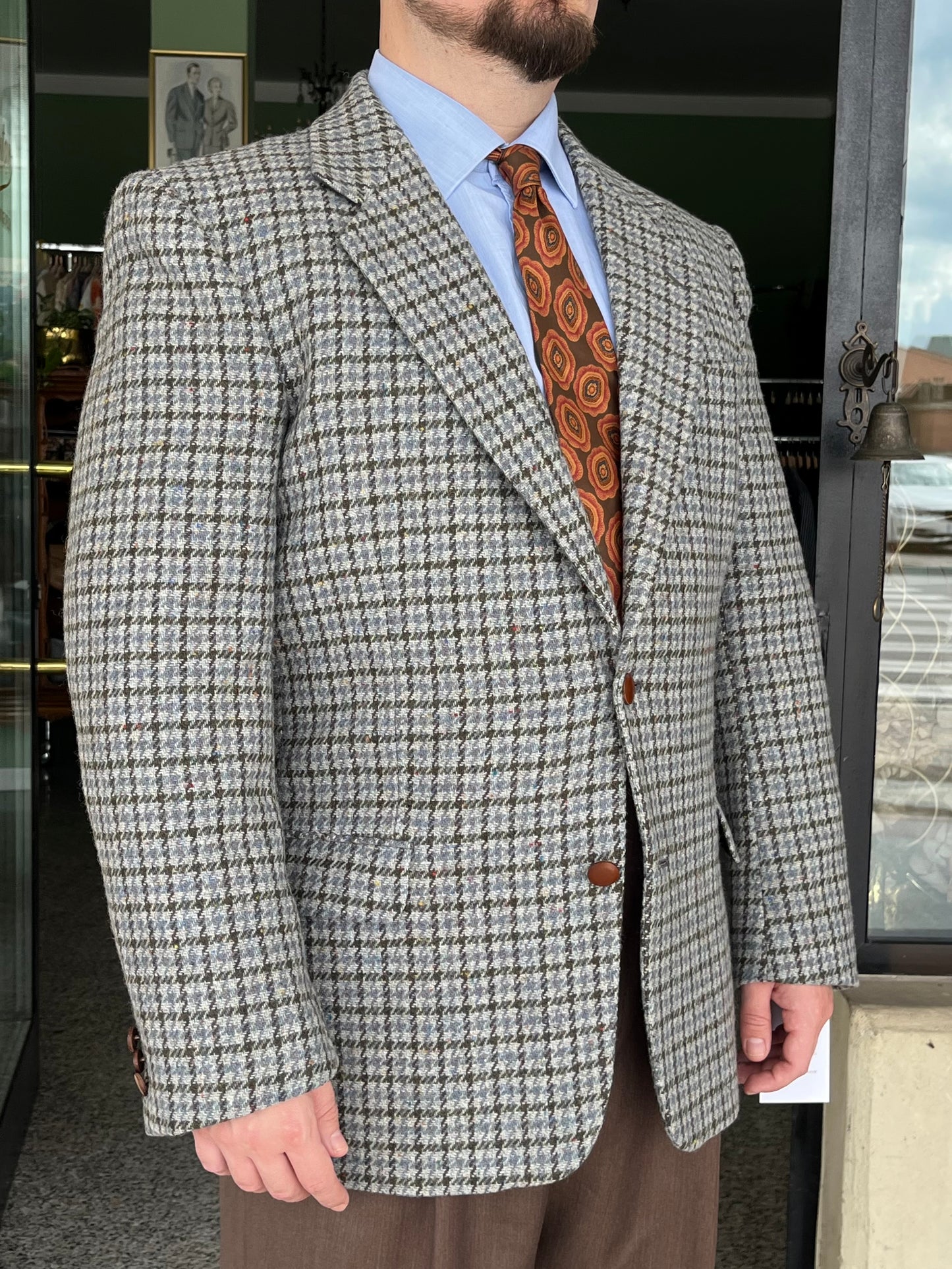 Giacca anni ‘80 tweed tg. 52-54