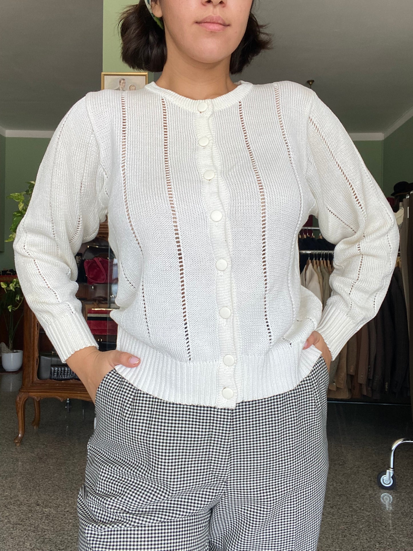 Cardigan bianco - TG. 40/42