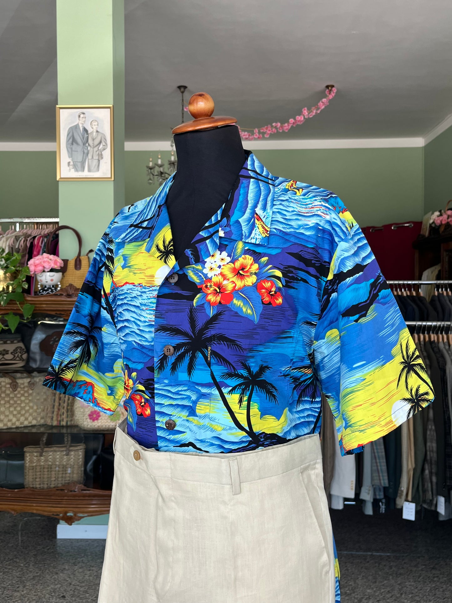 Camicia Hawaii a maniche corte tg. L-XL