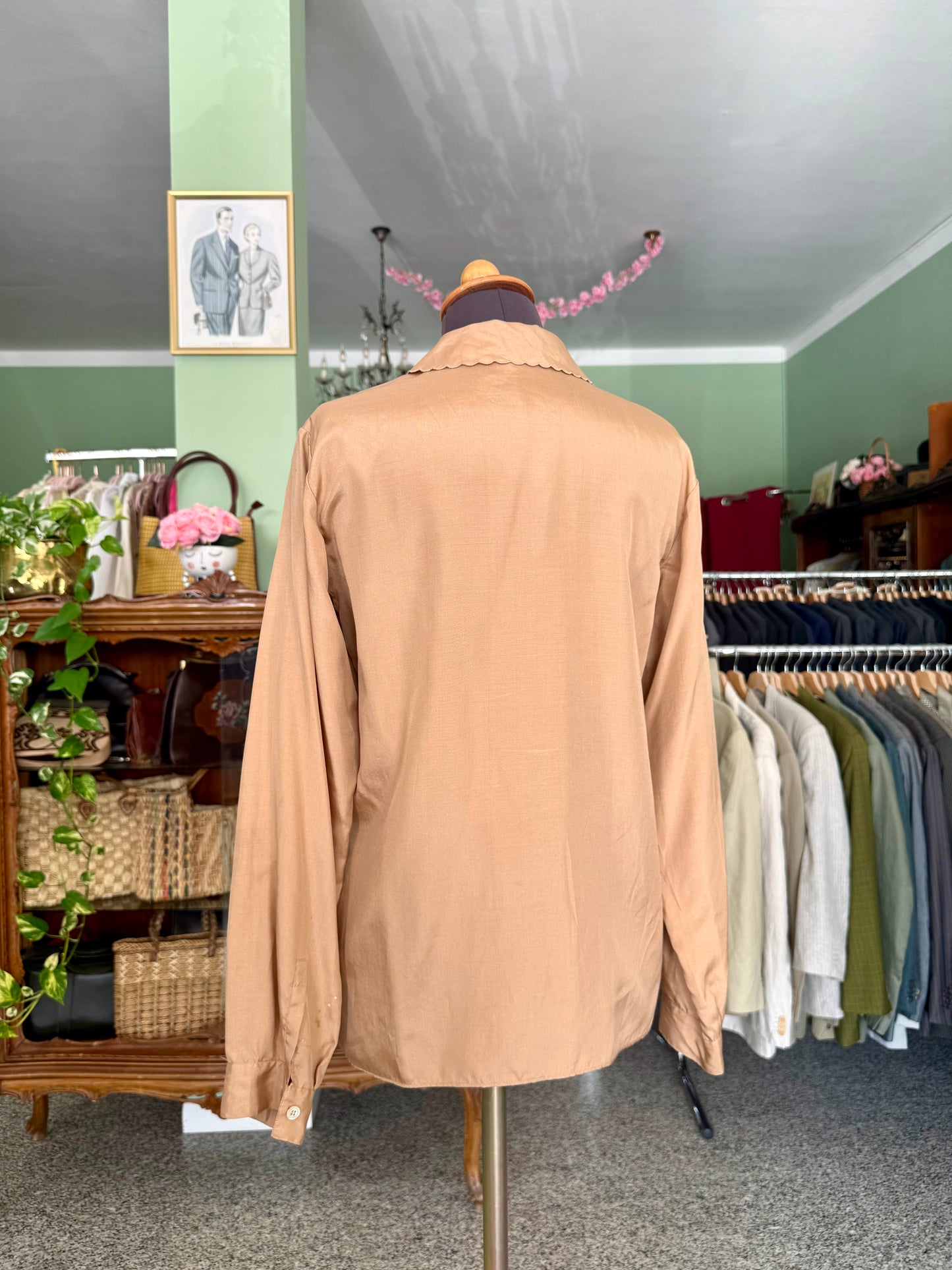 Camicia oro in pura seta - TG. 40/42