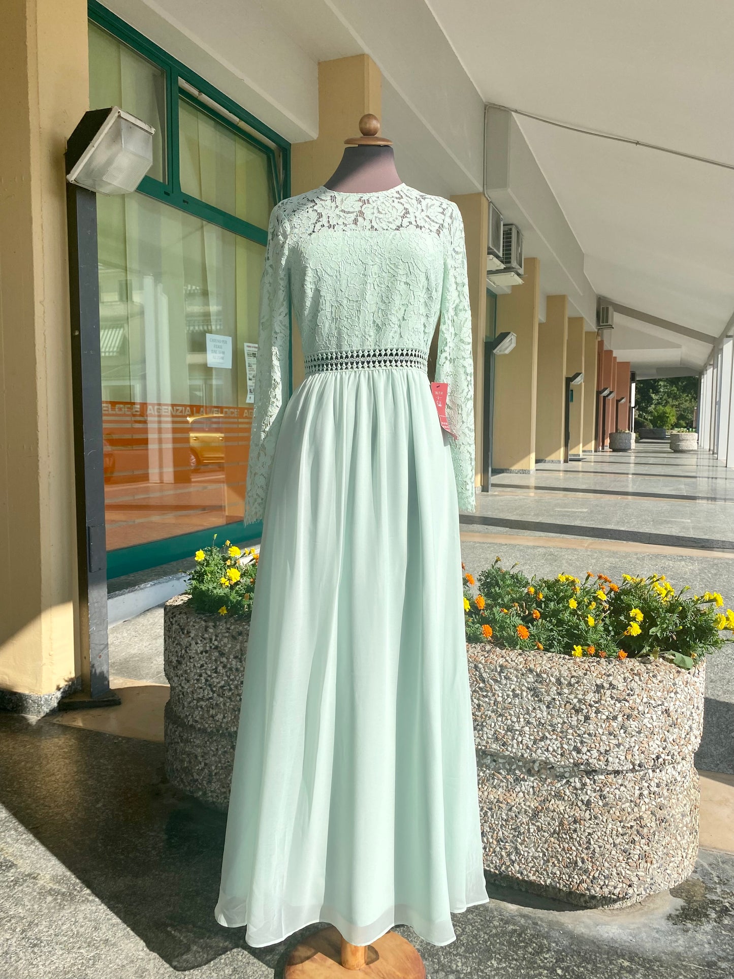 Abito da cerimonia verde acqua - TG. 38