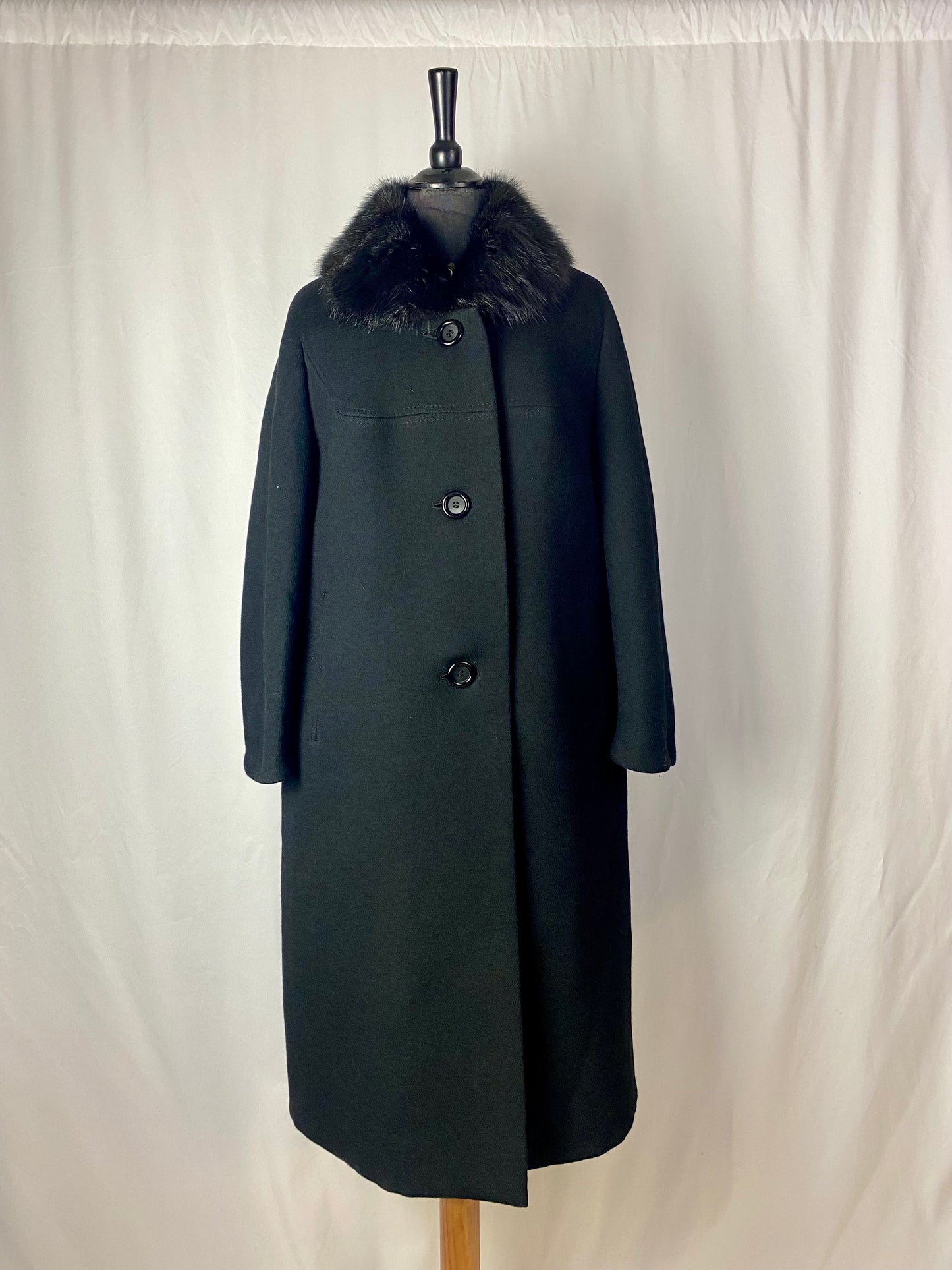 Cappotto anni ‘60 nero - TG. 44/46 circa
