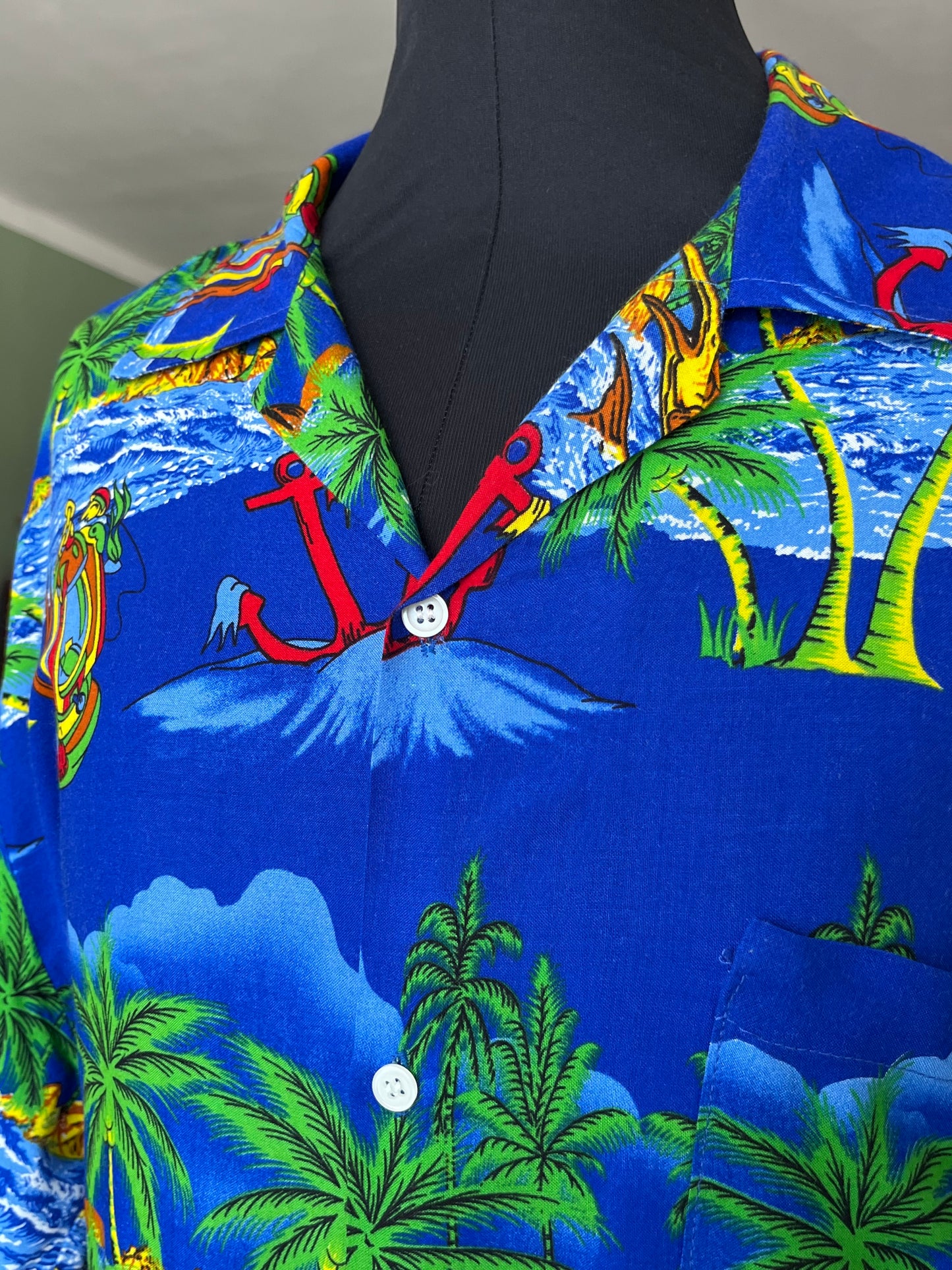 Camicia Hawaii a  maniche corte tg. L-XL