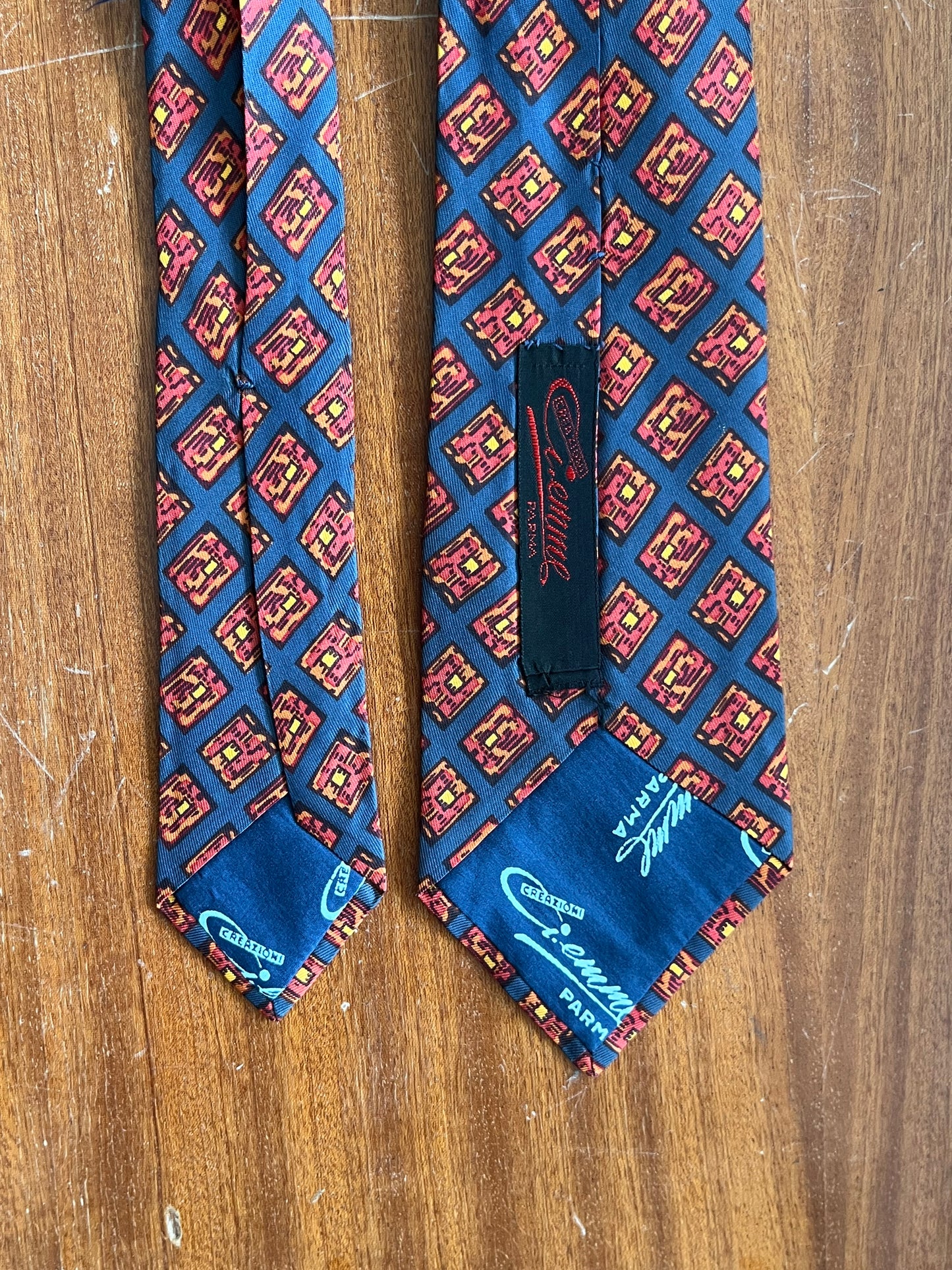 Cravatta anni ‘80 rombi