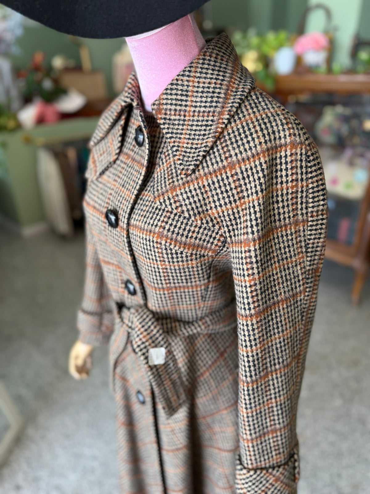 Princess coat anni ‘70 pied de poule - TG. 38