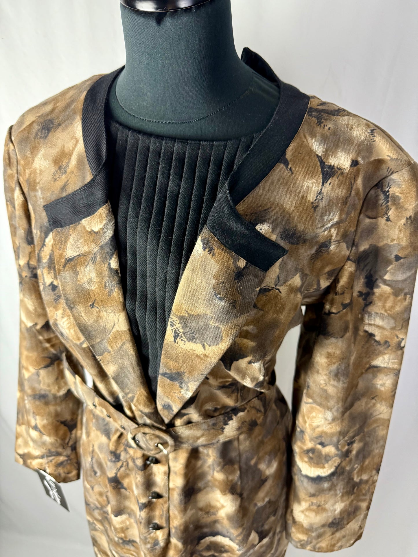 Abito anni ‘80 lana stampata - TG. 44