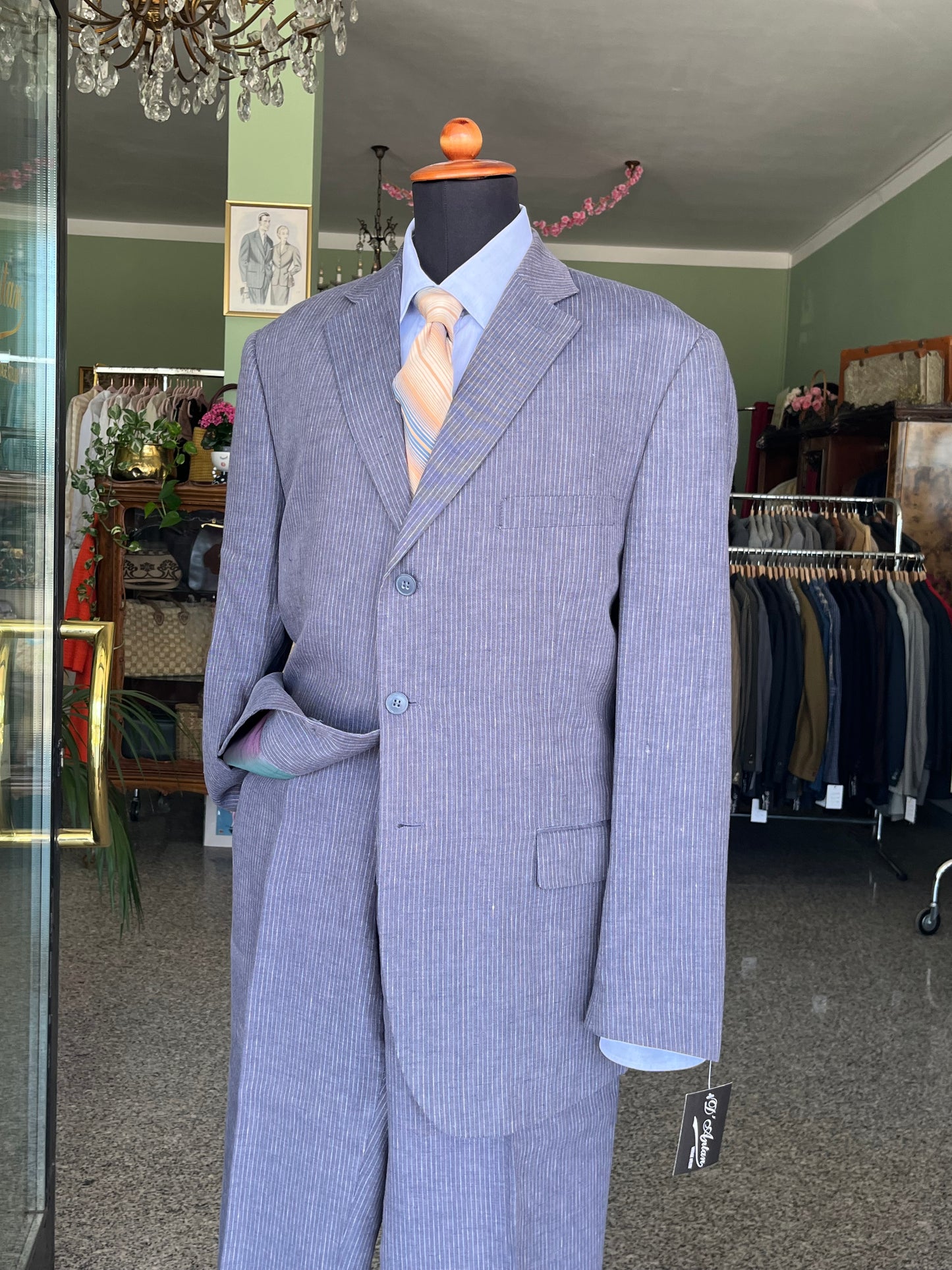 Completo anni ‘90 in lino tg. 56