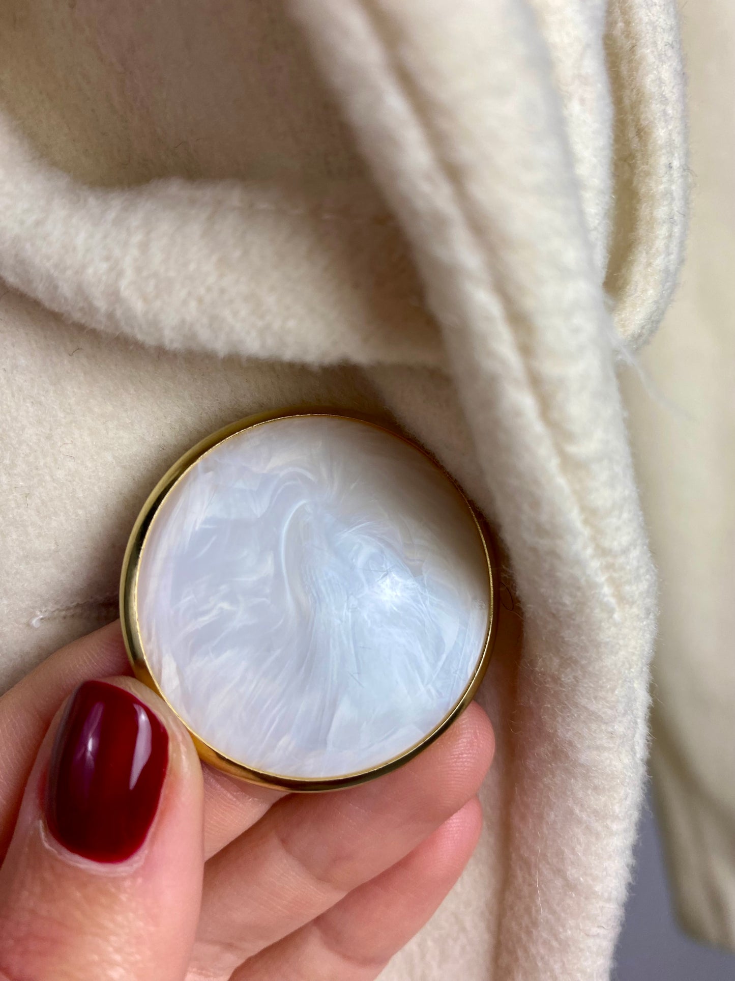 Cappotto panna 100% lana - TG. 46