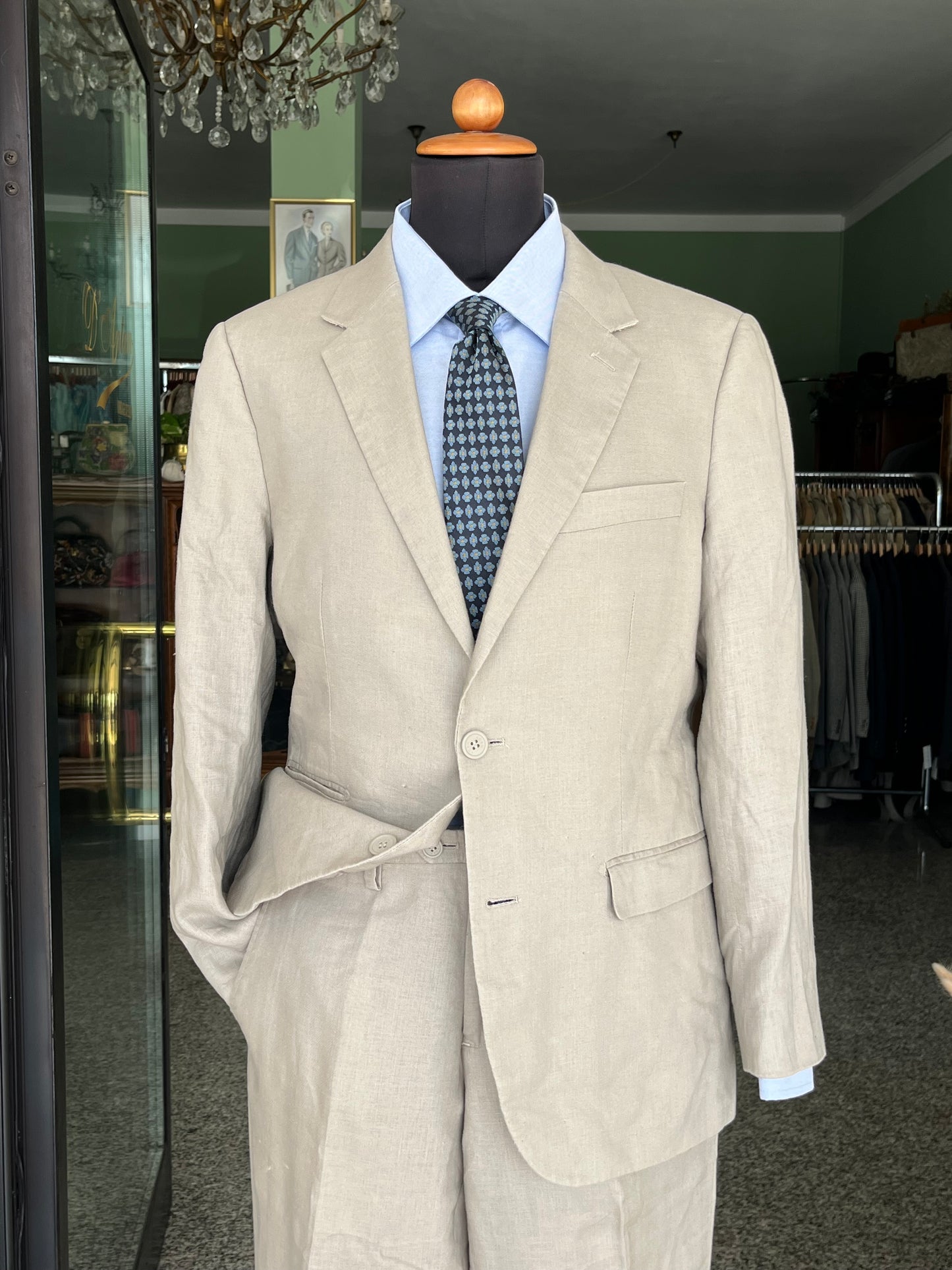 Completo in lino tg. 48