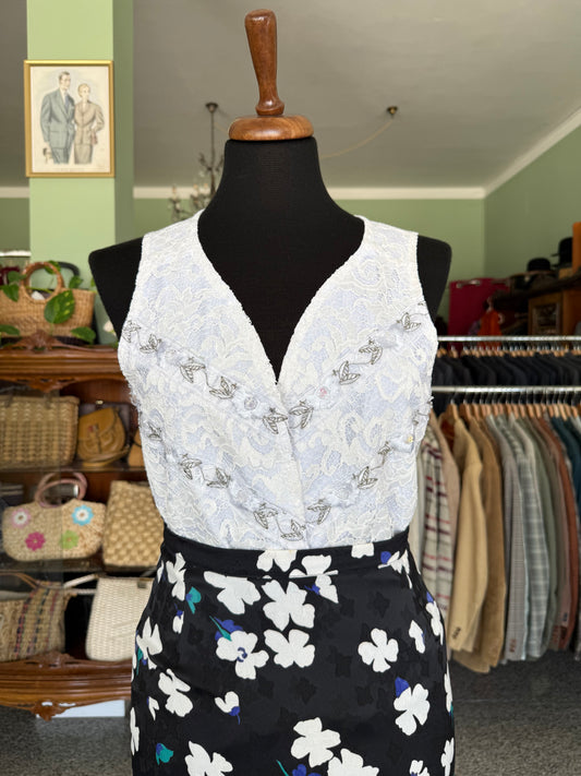 Gilet bianco in pizzo - TG. 40/42