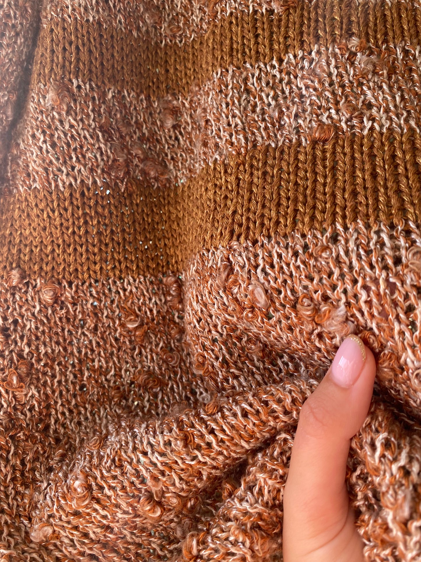 Blusa marrone mélange - TG. Curvy (Da 48 in su)