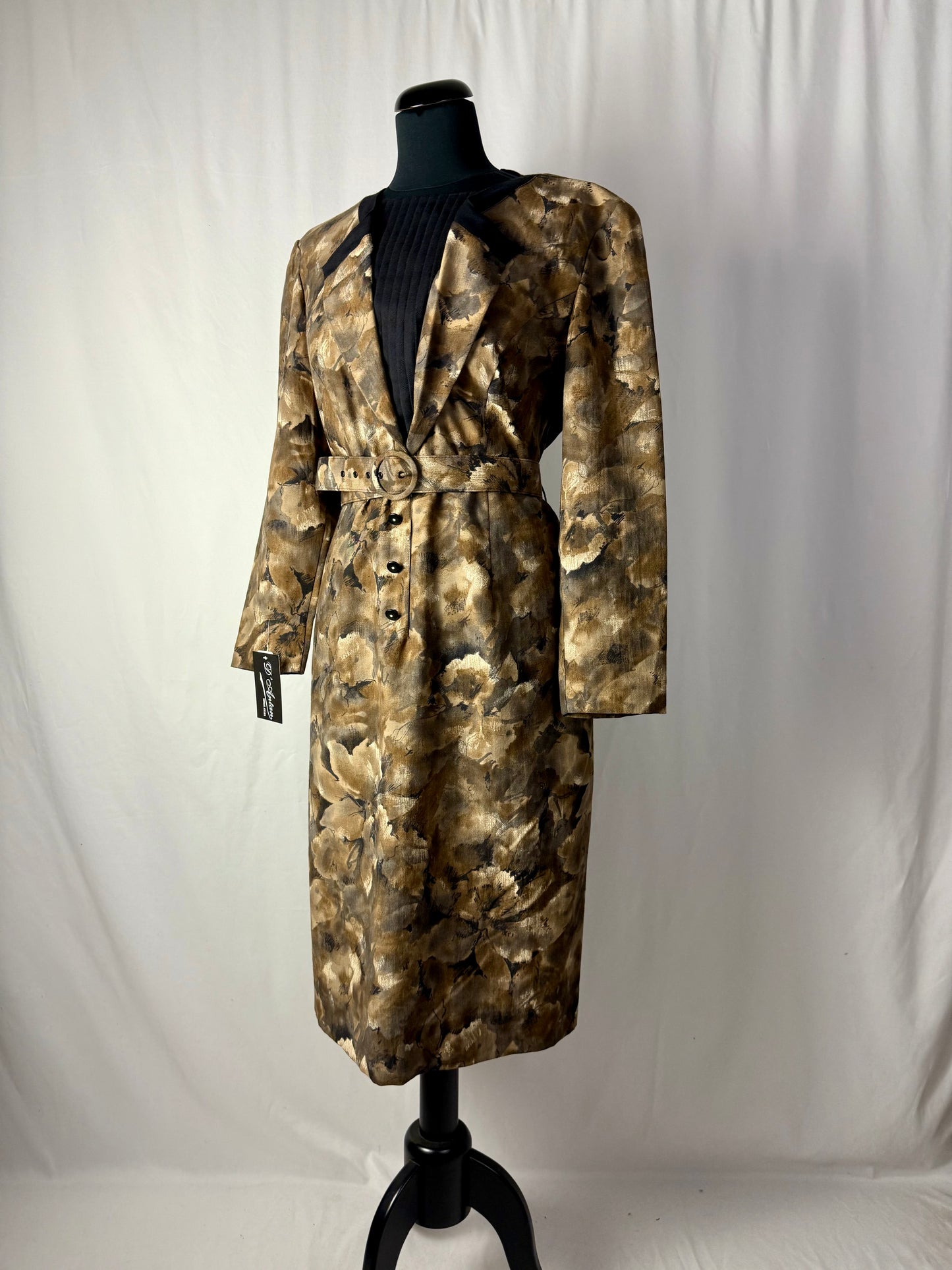 Abito anni ‘80 lana stampata - TG. 44