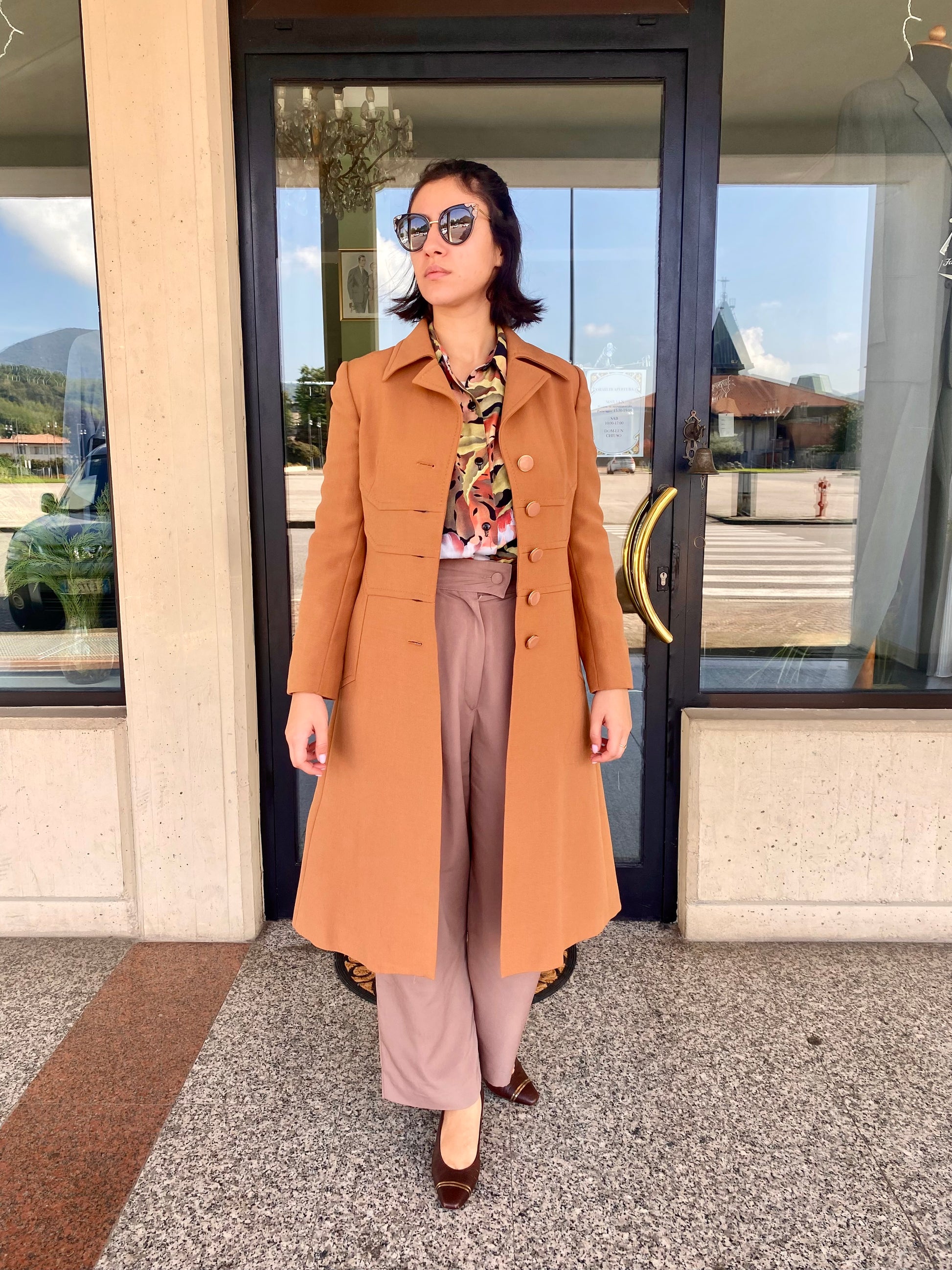 Cappotto anni '70 tessuto Marzotto 38/40 – dantanvintage