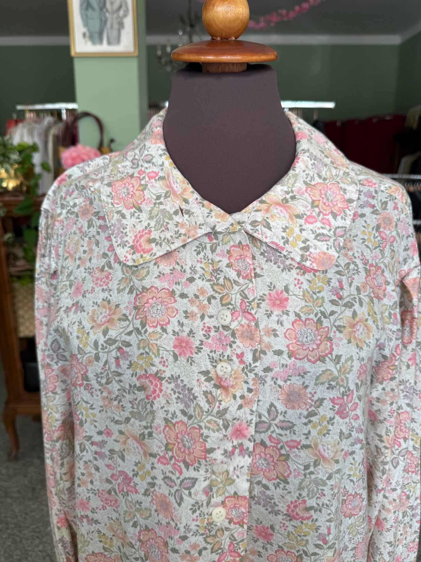 Camicia floreale in cotone - TG. 42