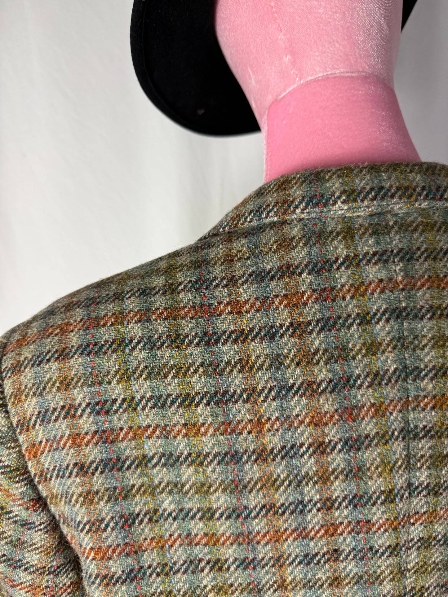 Giacca in pura lana a quadri - TG. 42