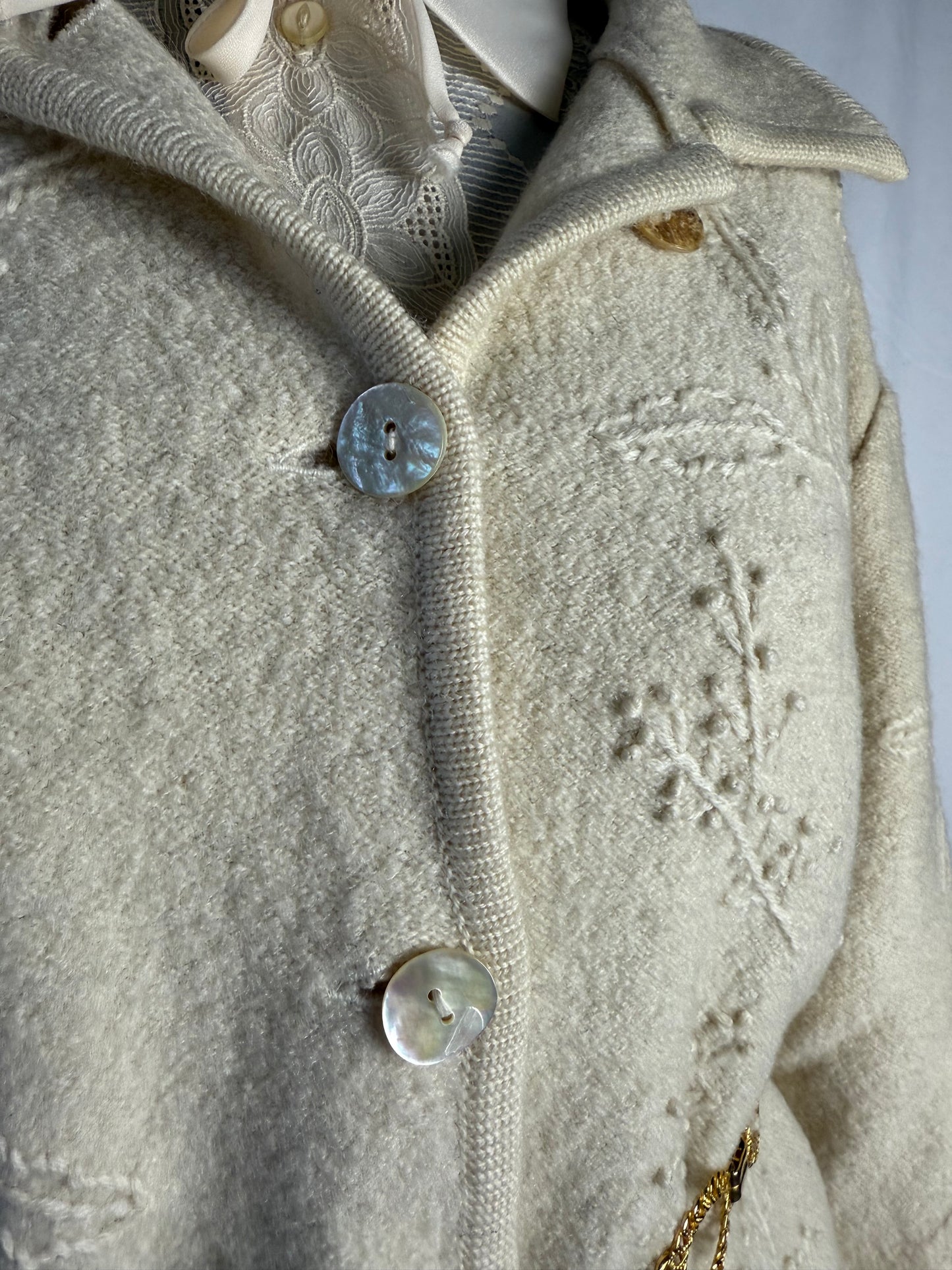 Giacca in pura lana panna - TG. 42/44