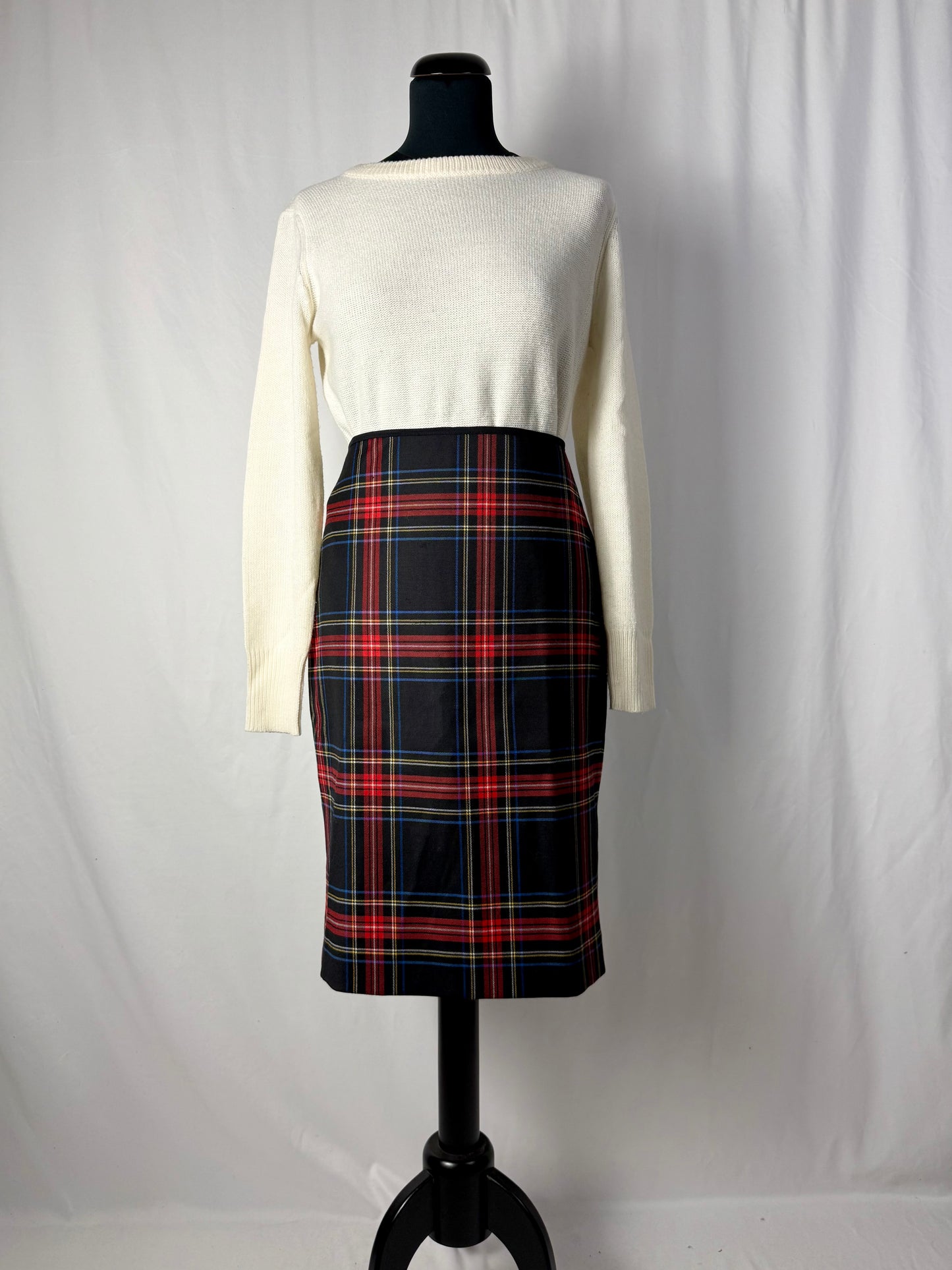 Gonna a tubino tartan - TG. 46