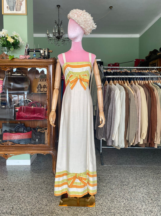 Maxi dress in shantung di seta - TG. 38 circa