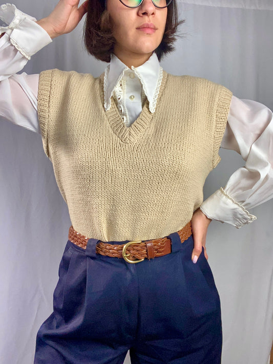 Gilet color nocciola