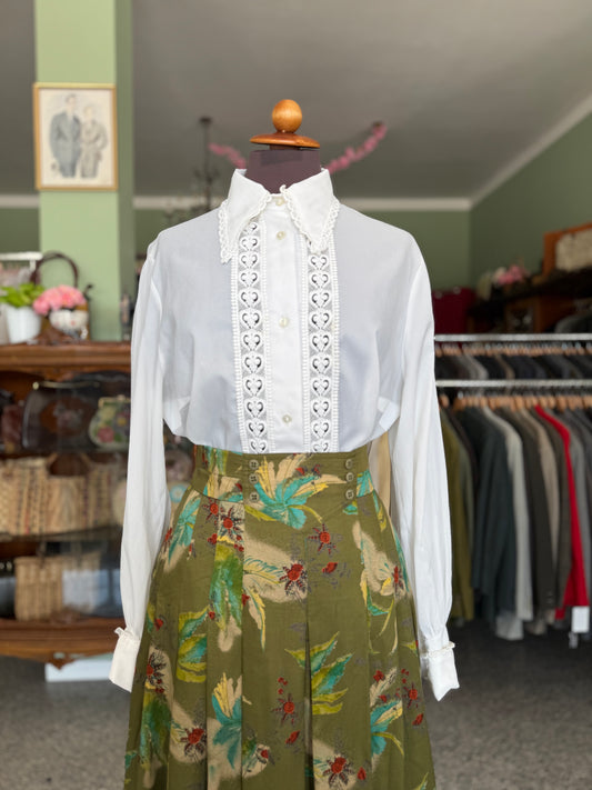 Camicia anni ‘70 con ricami - TG. 42/44
