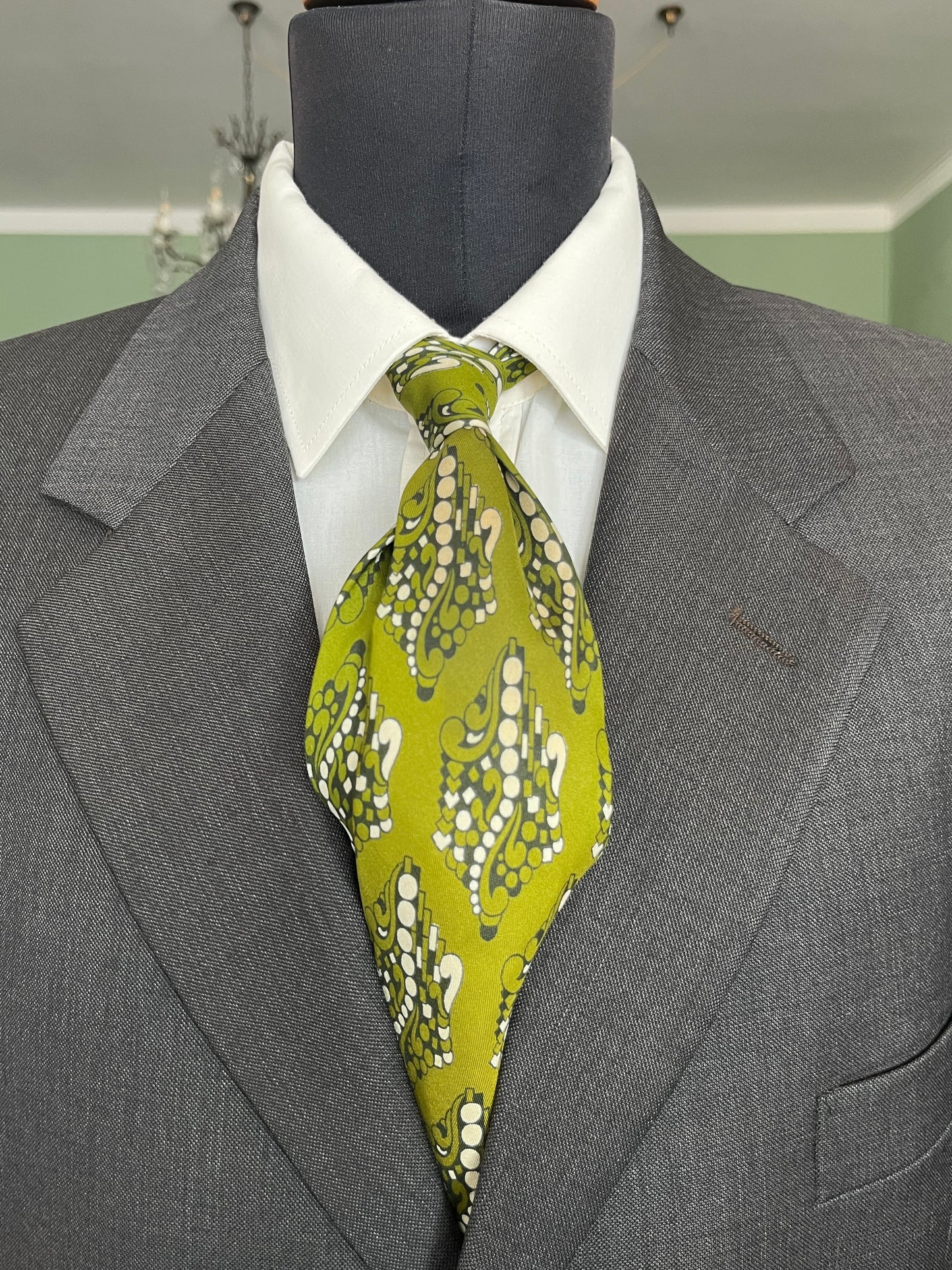 Cravatta swing anni ‘70 verde