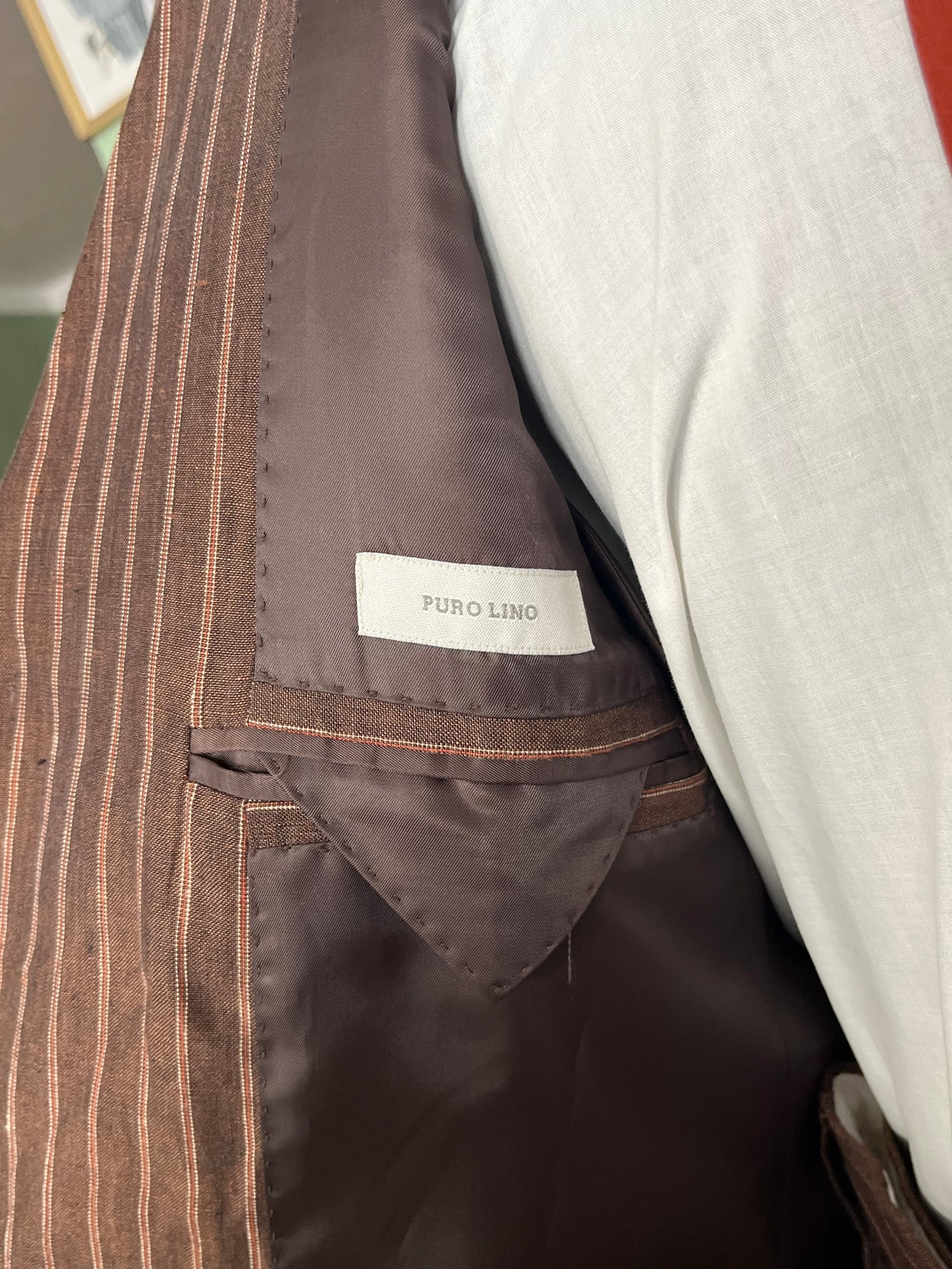 Completo in lino anni '90 tg. 46-48