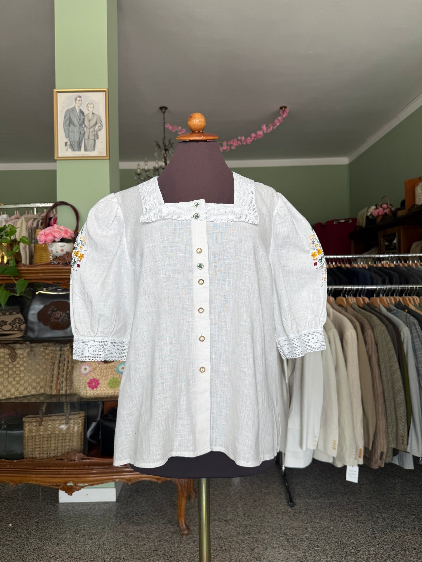 Camicia tirolese in cotone - TG. 42/44