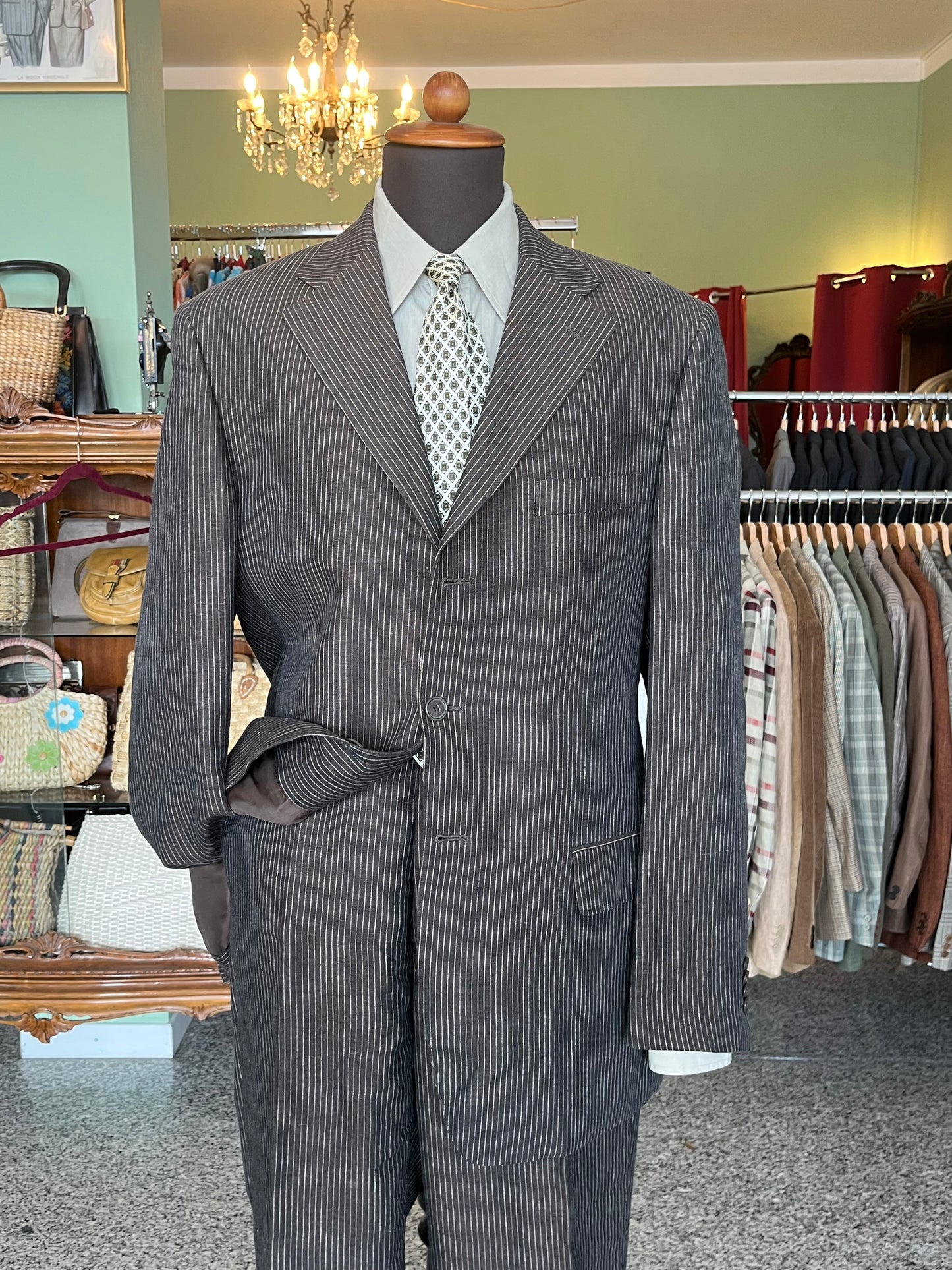 Completo in lino tg. 52-54